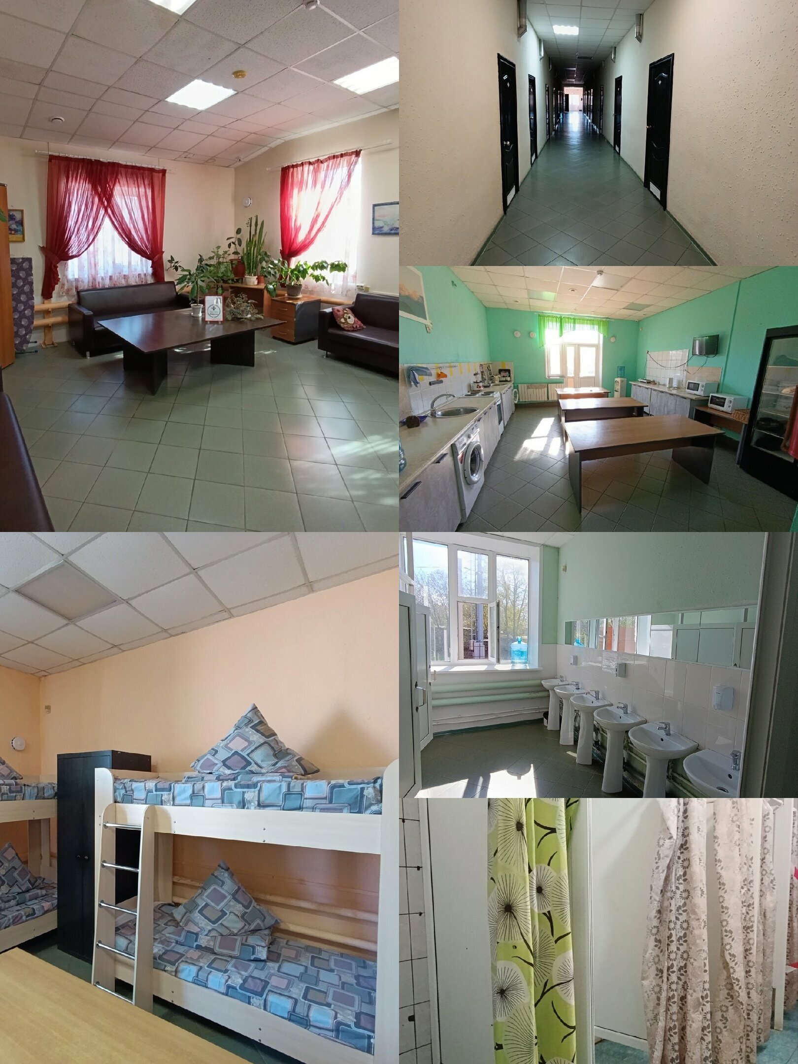 Кровать в общем 8-местном номере