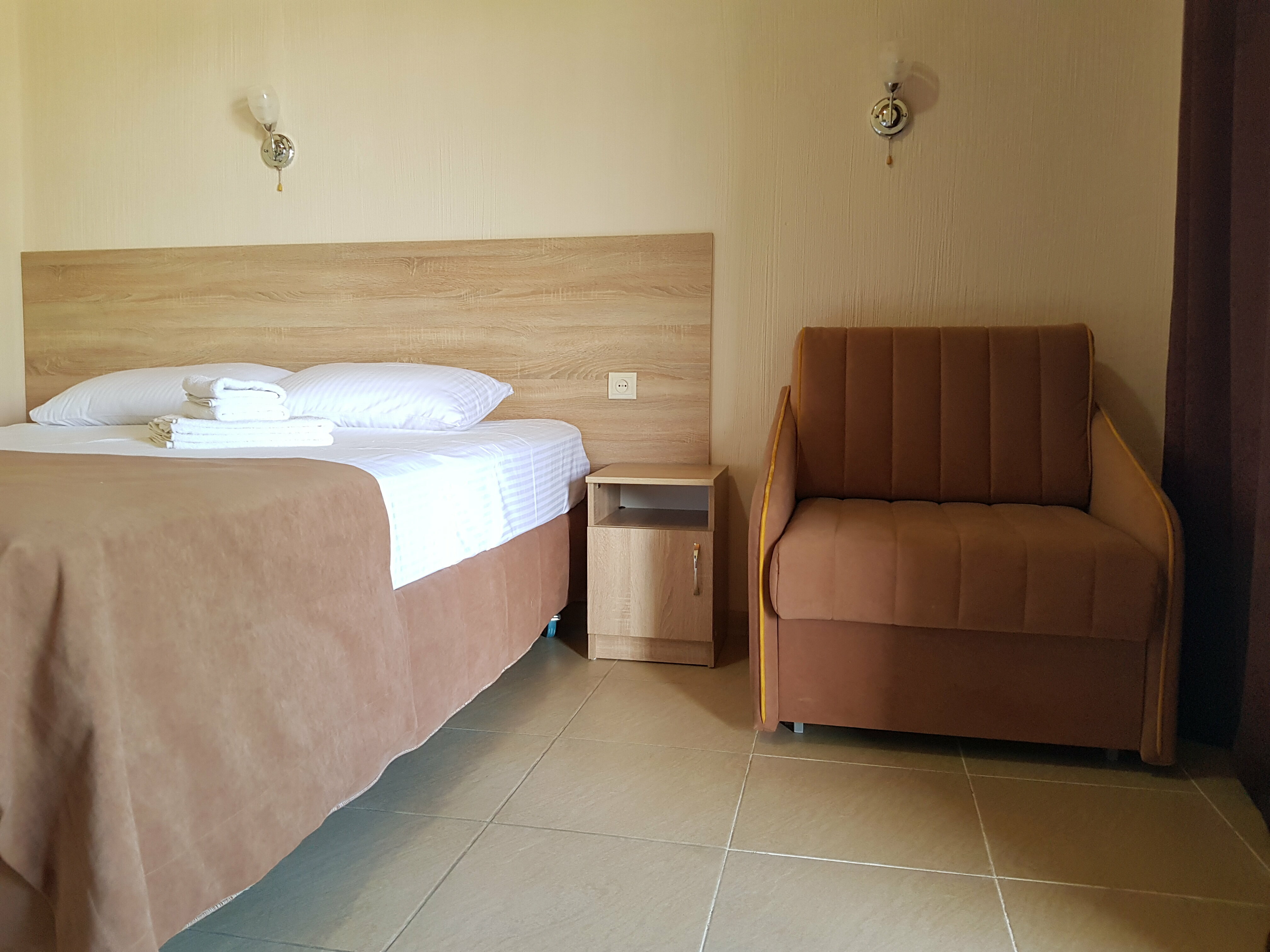 Двухместный номер с 1 кроватью или 2 отдельными кроватями и балконом