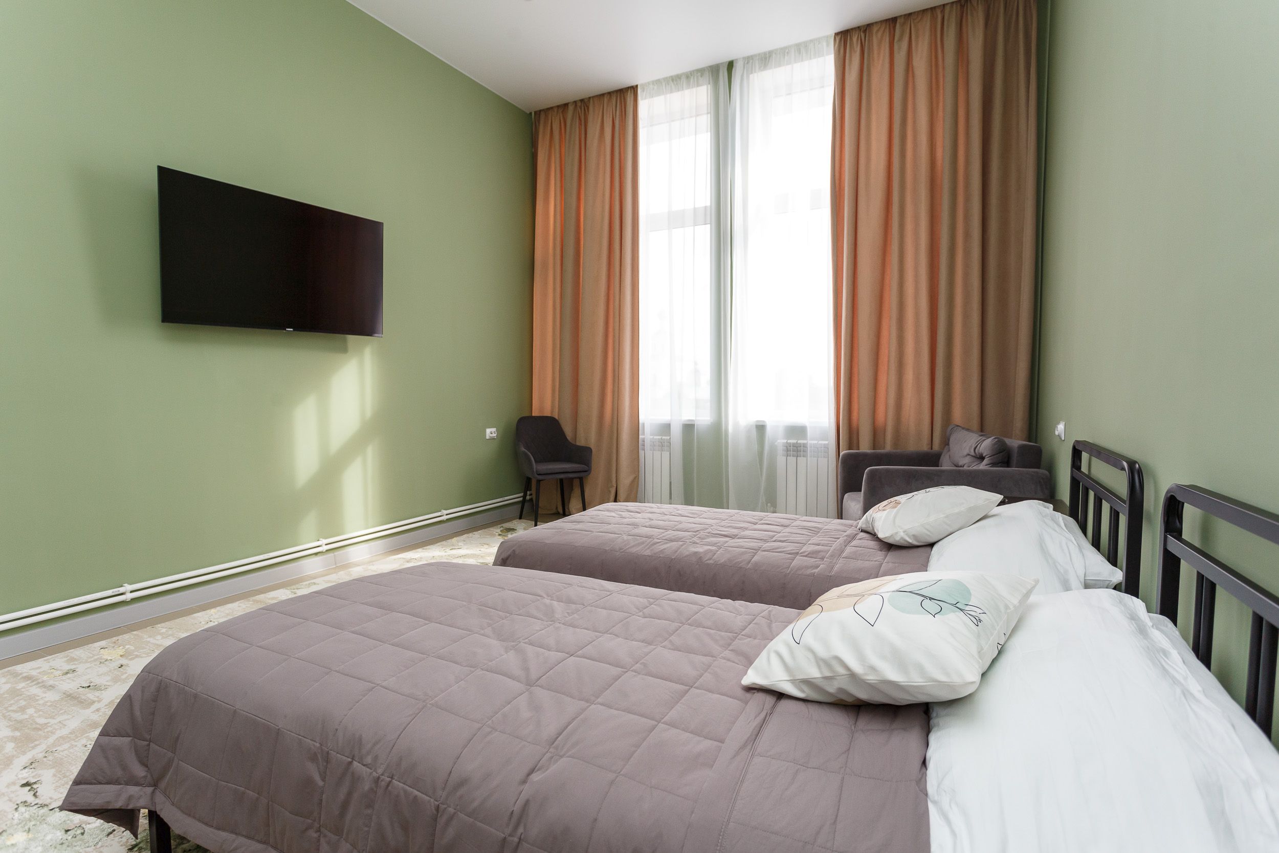 Двухместный номер Делюкс с 2 двуспальными кроватями