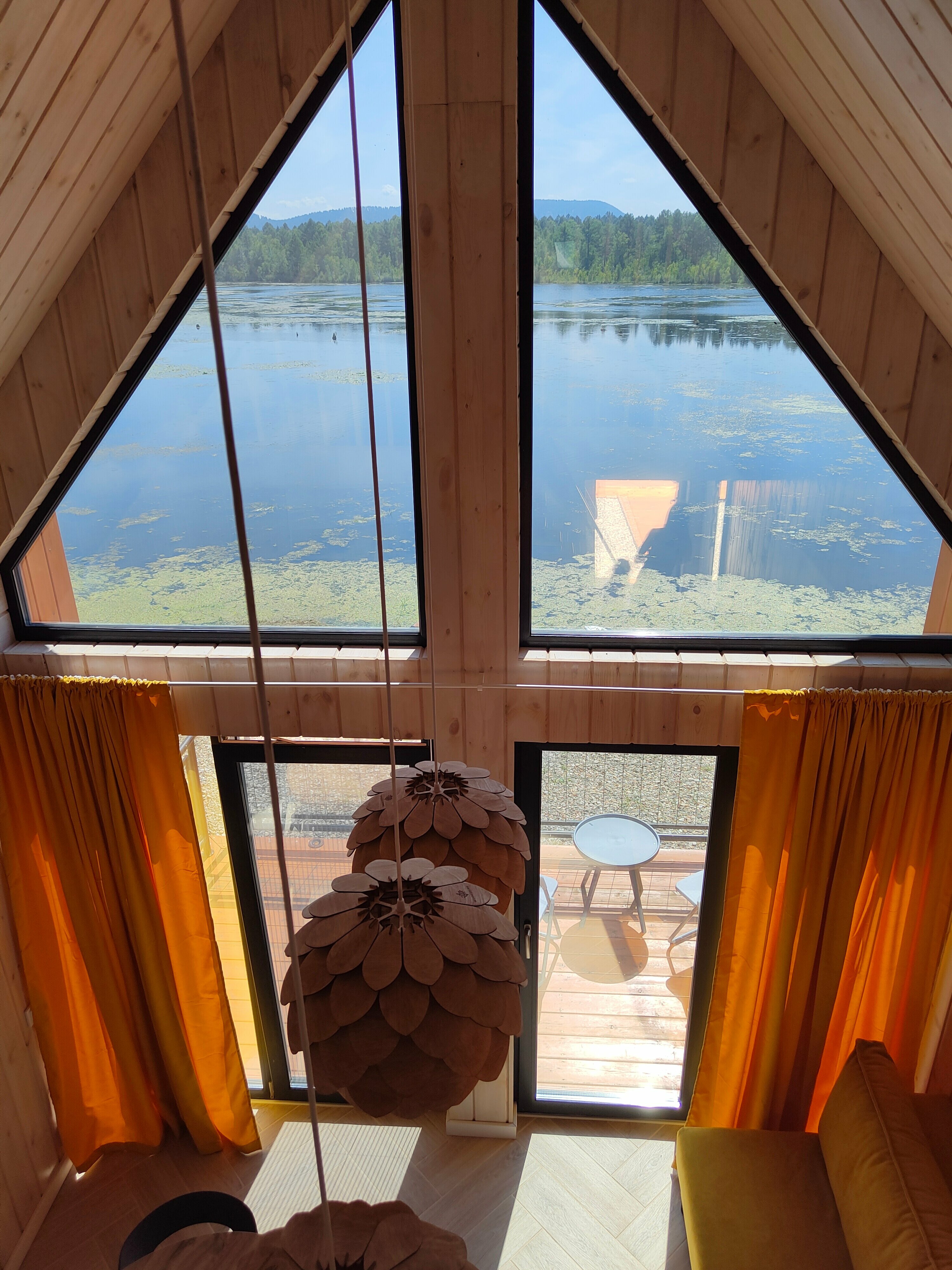 Двухместный номер с 2 отдельными кроватями, вид на озеро