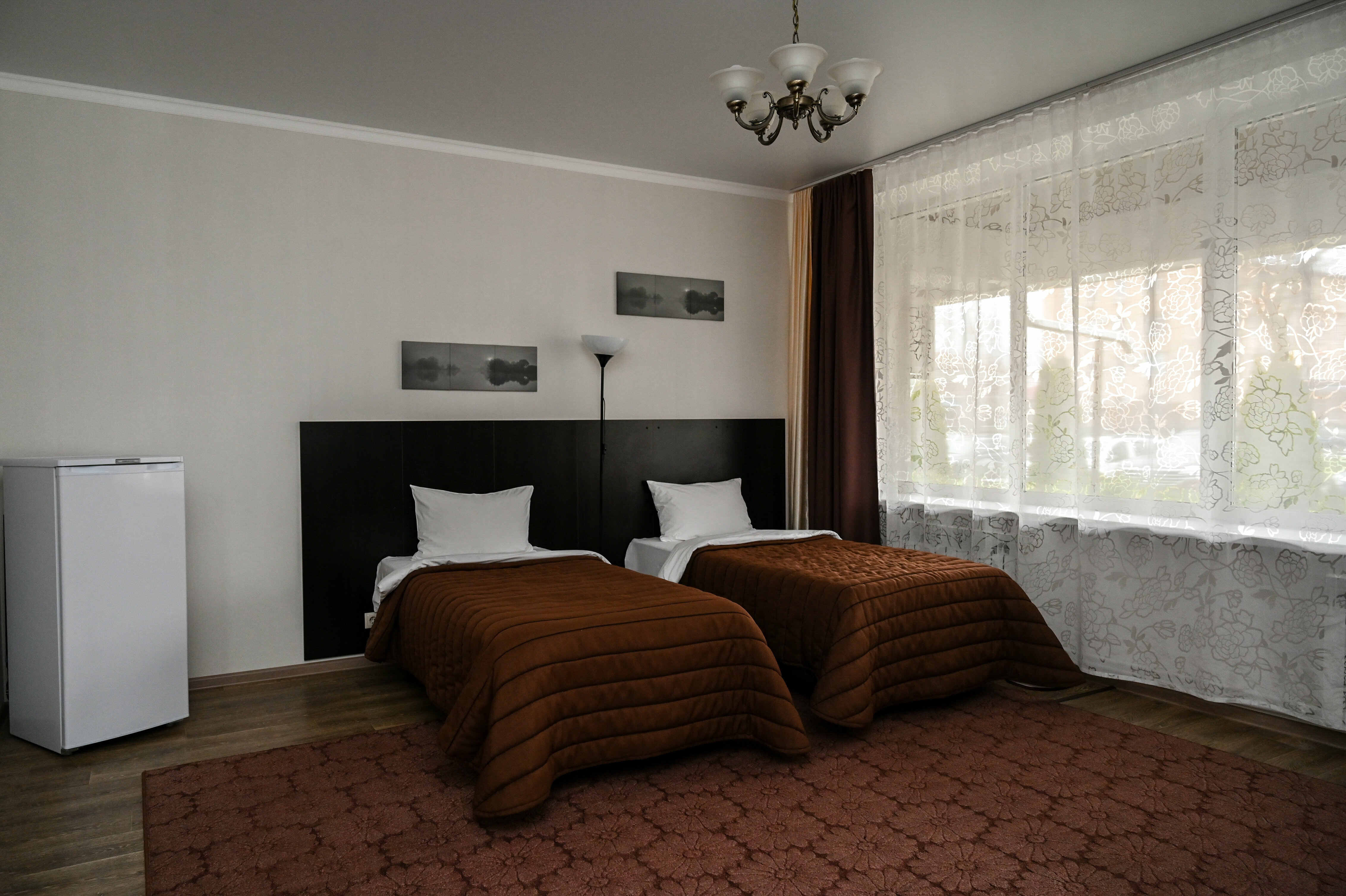 Стандартный номер с 2 односпальными кроватями и диваном