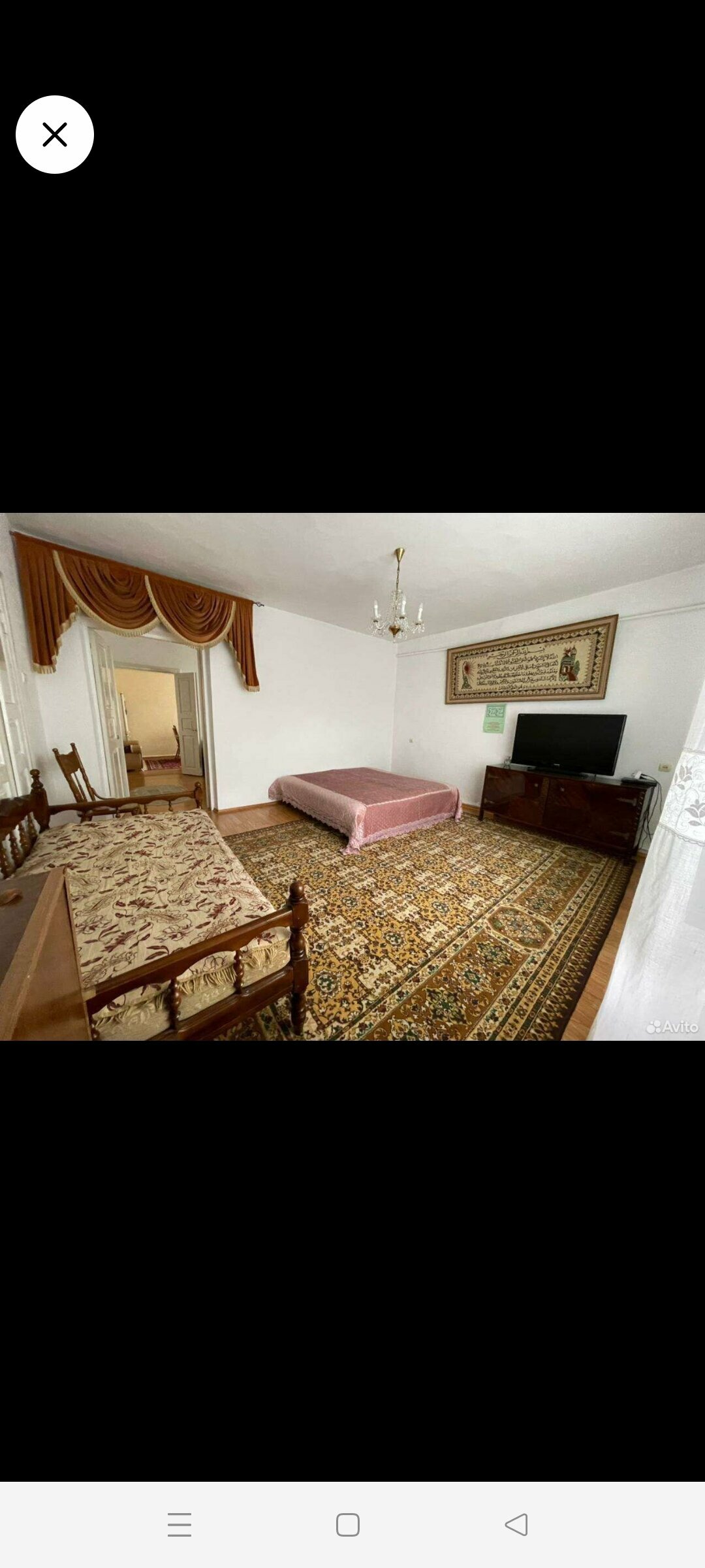 Семейный номер с видом на сад