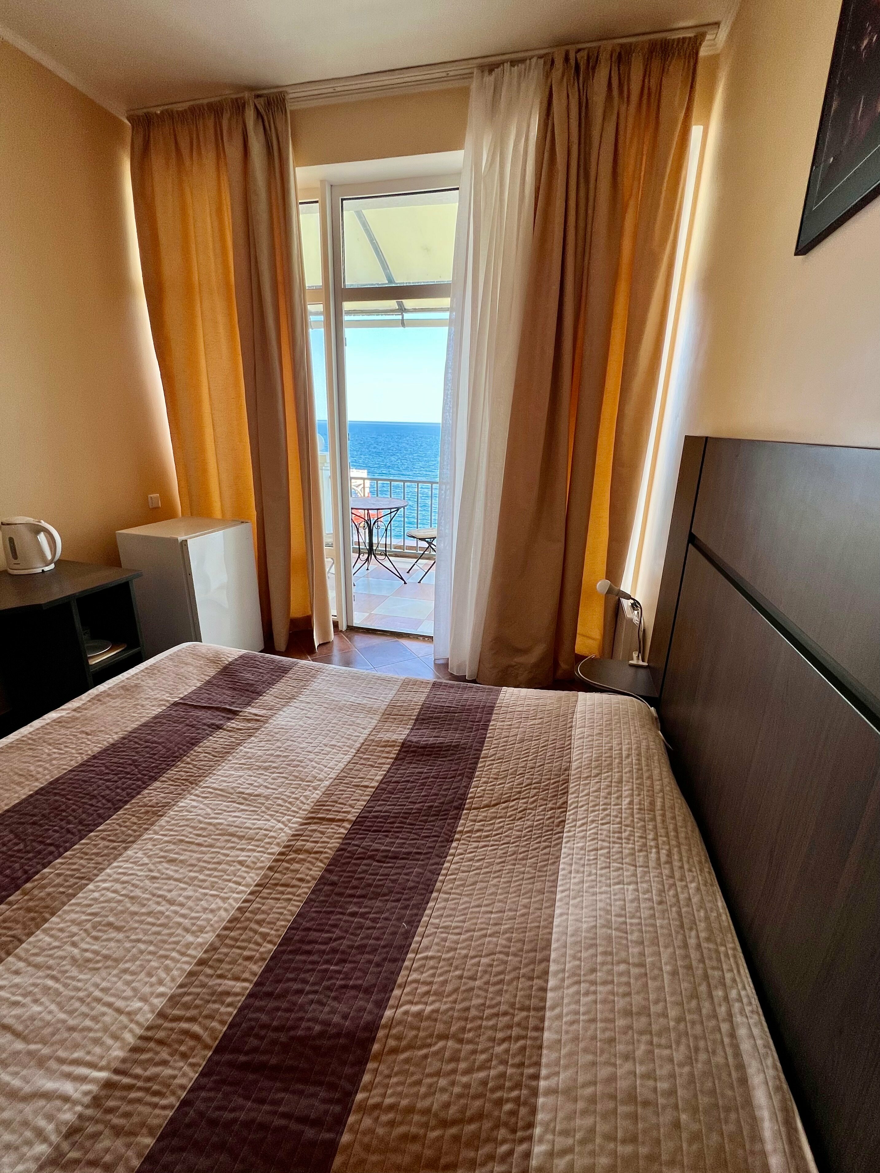 Двухместный номер Делюкс с 1 кроватью и балконом, вид на море