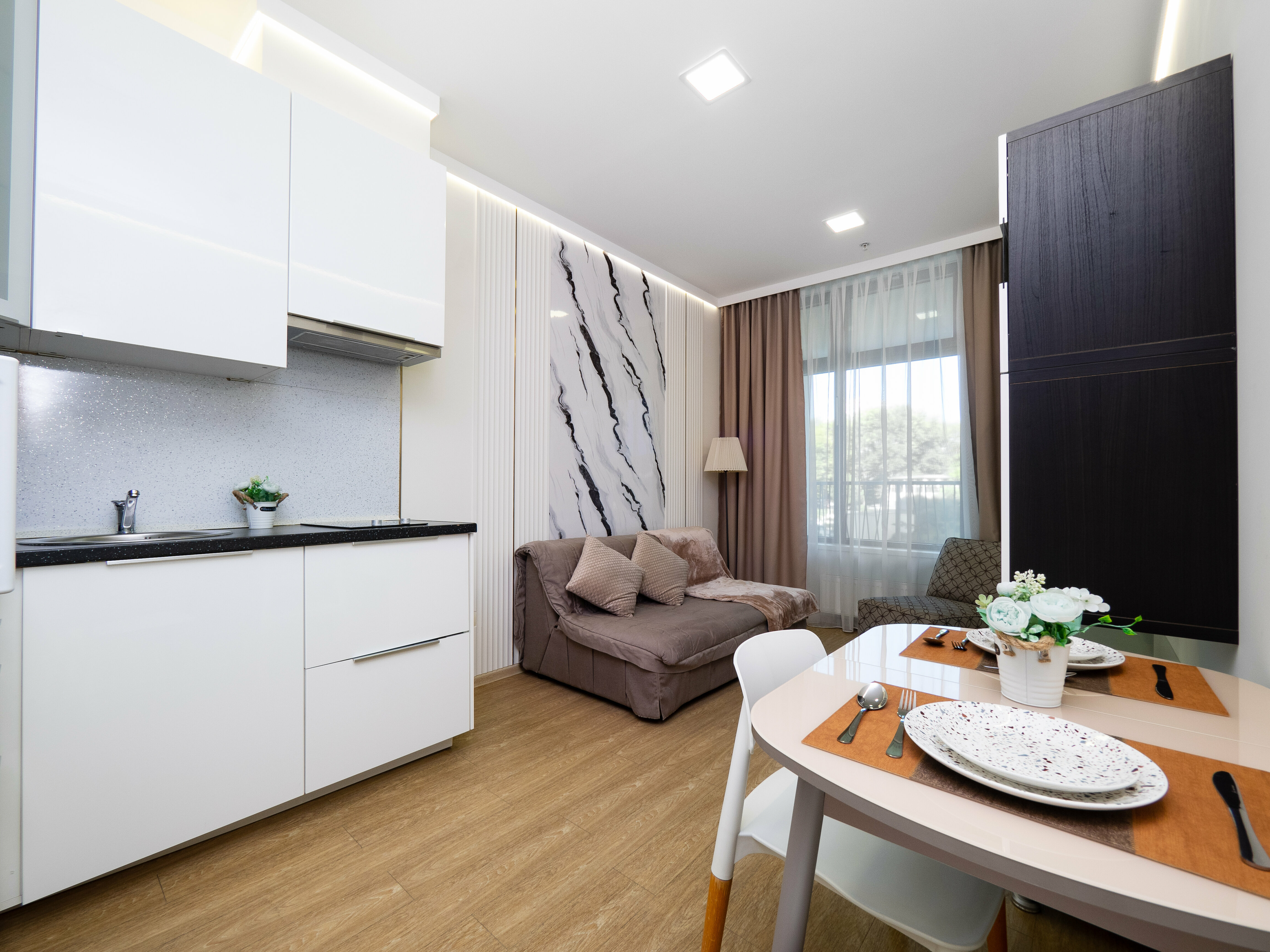 Апартаменты с 1 спальней