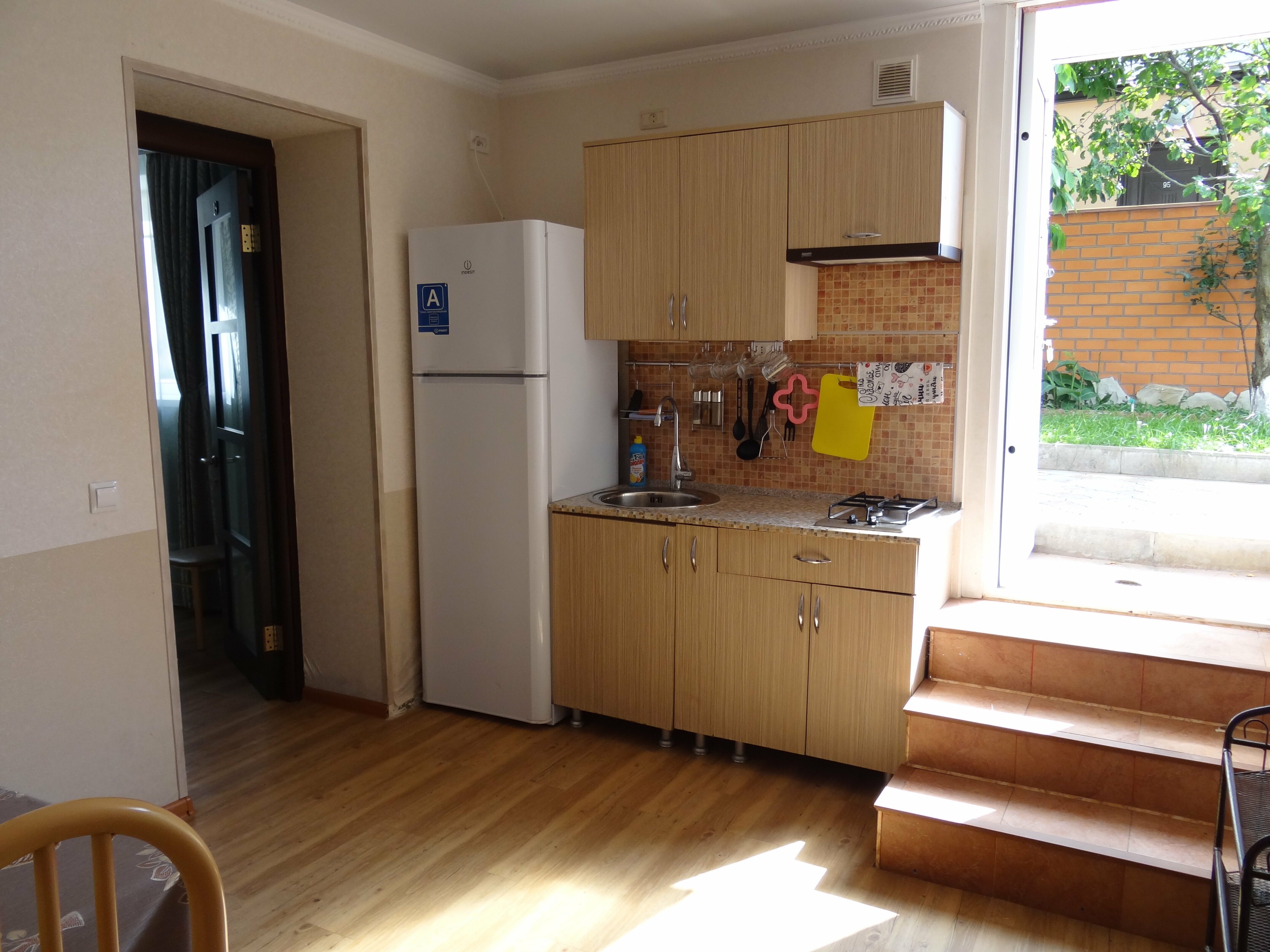 Четырехместный номер с видом на сад