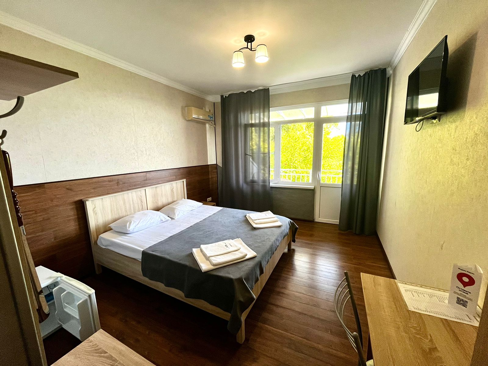 Двухместный номер с 1 кроватью и балконом