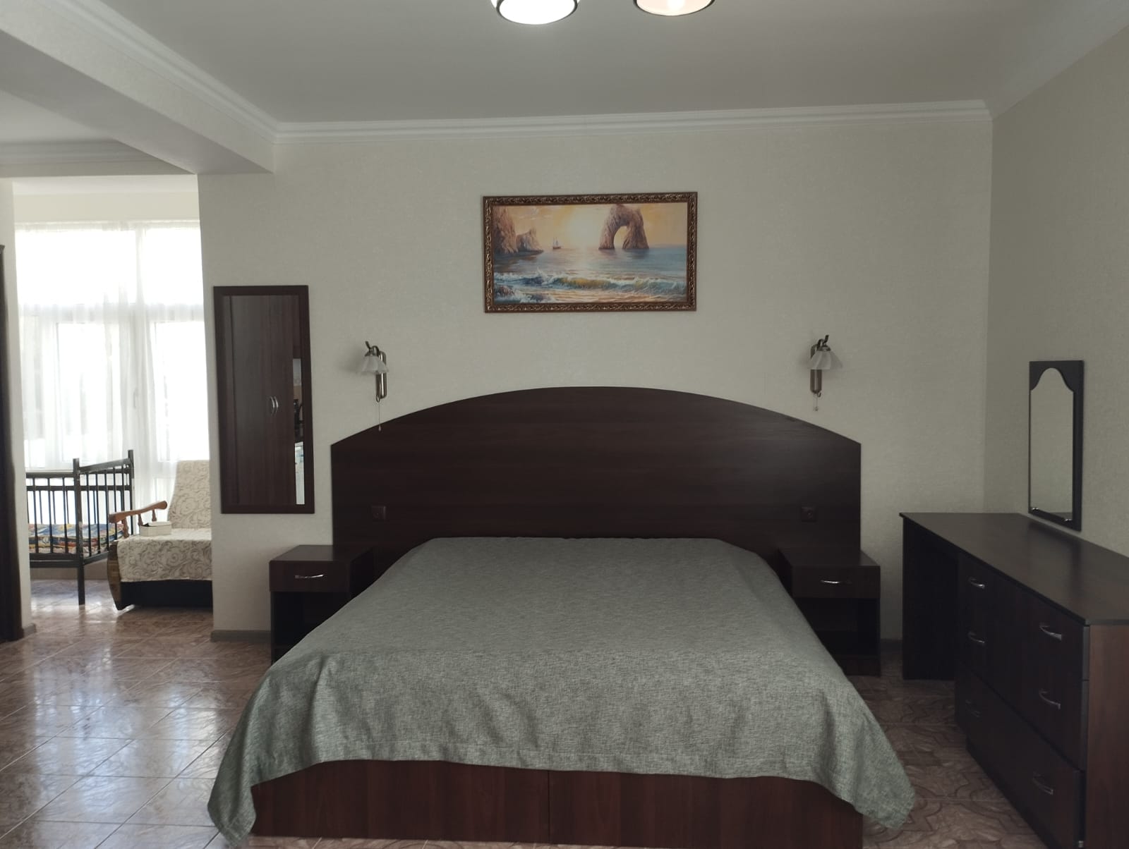 Четырехместный номер с видом на море