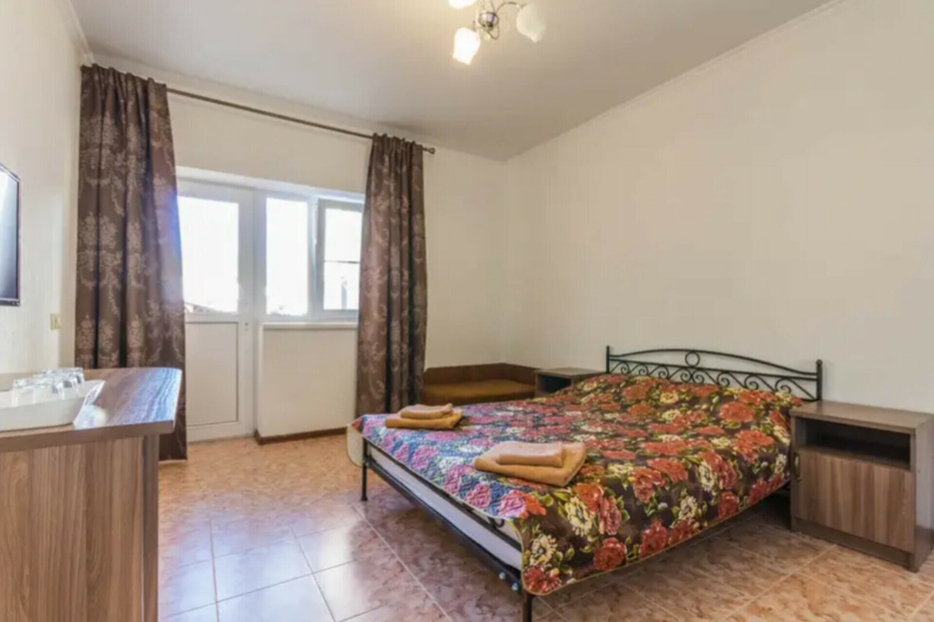 Двухместный номер с 1 кроватью и балконом