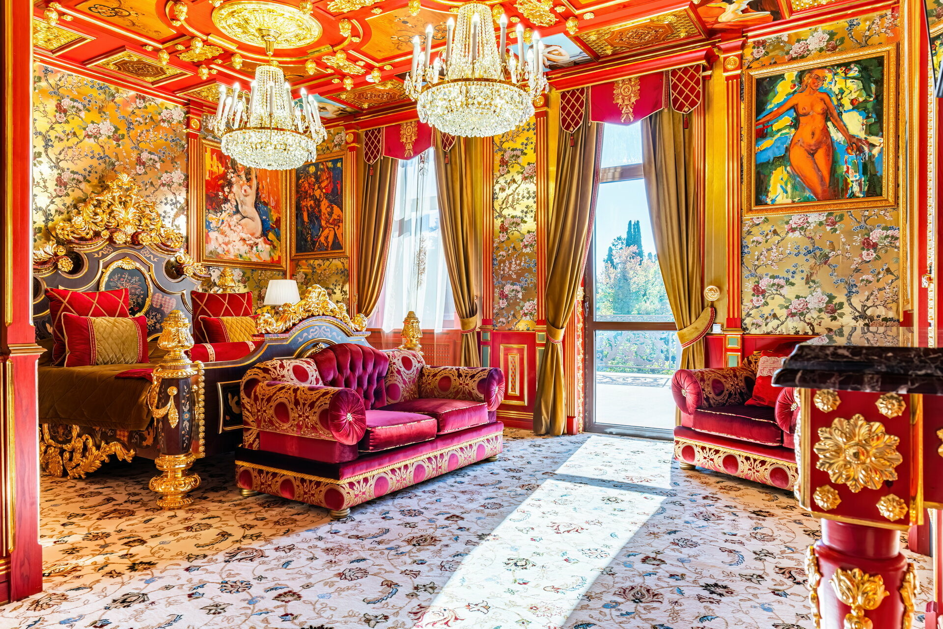 Люкс с кроватью размера «king-size» и видом на море