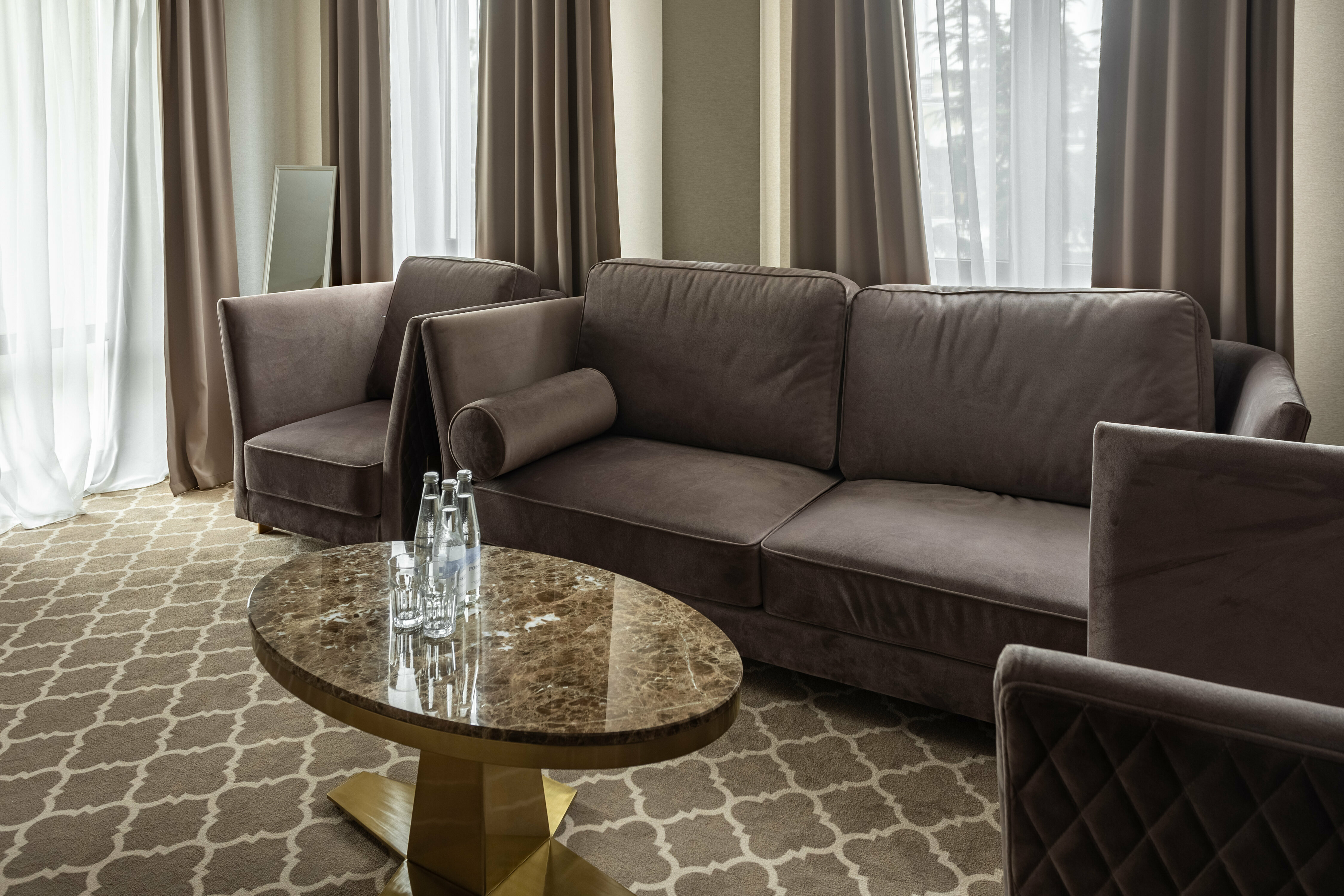 Люкс с кроватью размера «king-size» и балконом