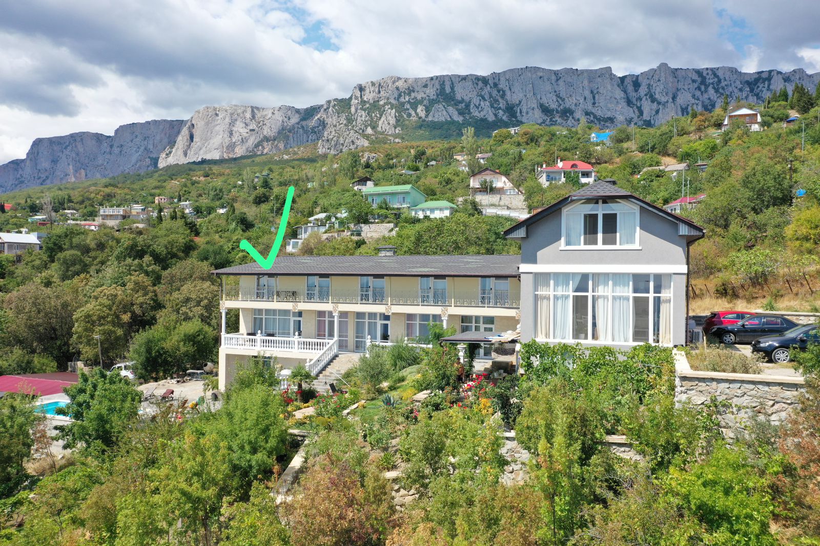 Двухместный номер Делюкс с 1 кроватью и балконом, вид на море