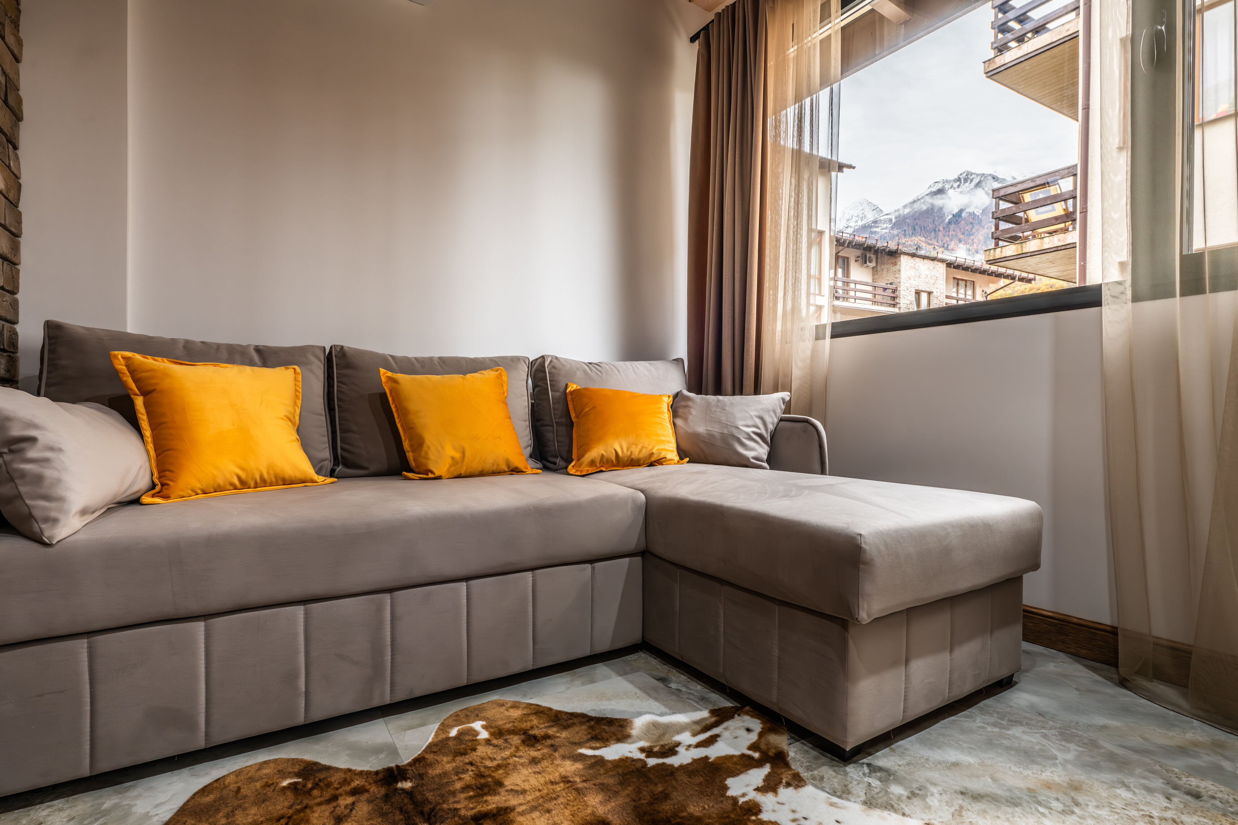 Апартаменты «Attic» - в скандинавском стиле с красивыми видами на горы 38 м2