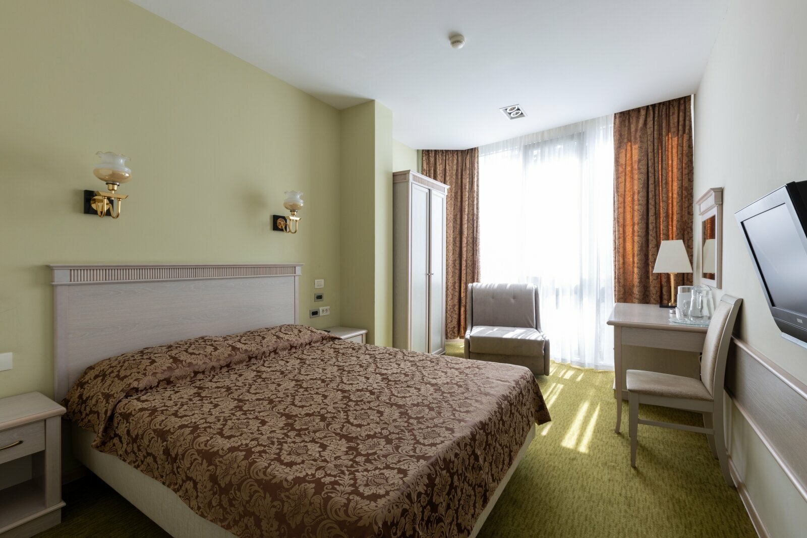 Двухместный номер с 1 кроватью и видом на парк