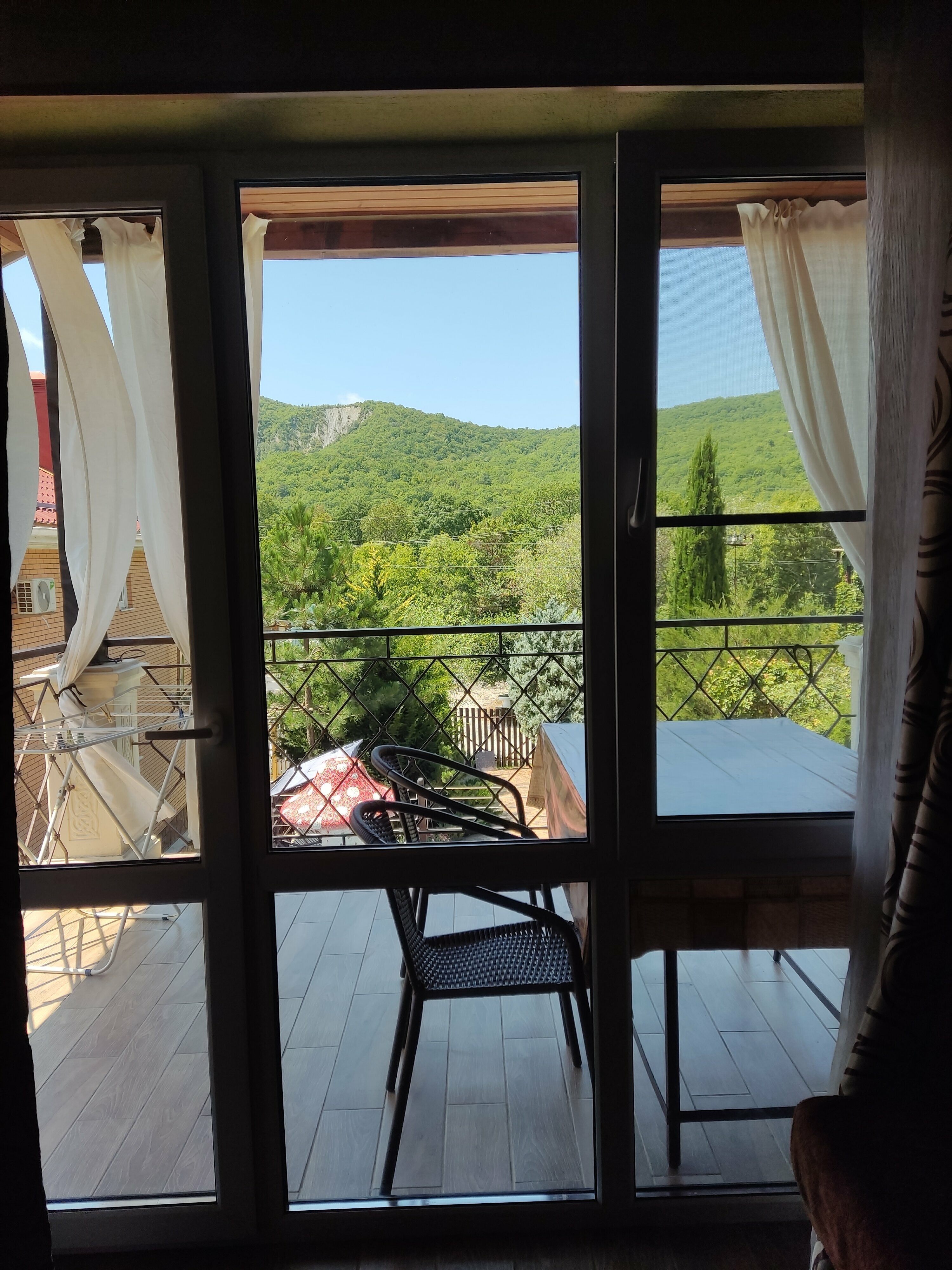 Двухместный номер с 2 отдельными кроватями, вид на горы