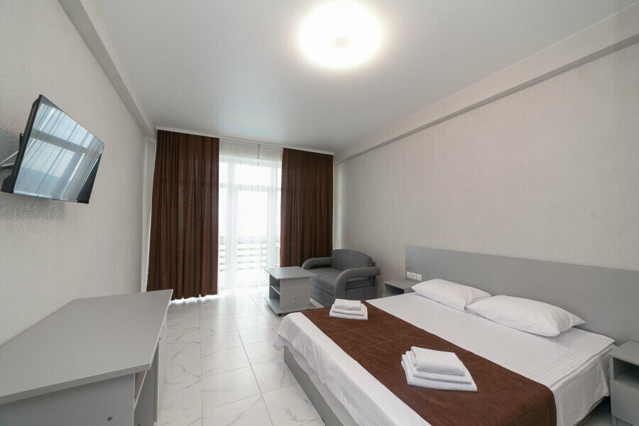 Двухместный номер с 1 кроватью и балконом, вид на море