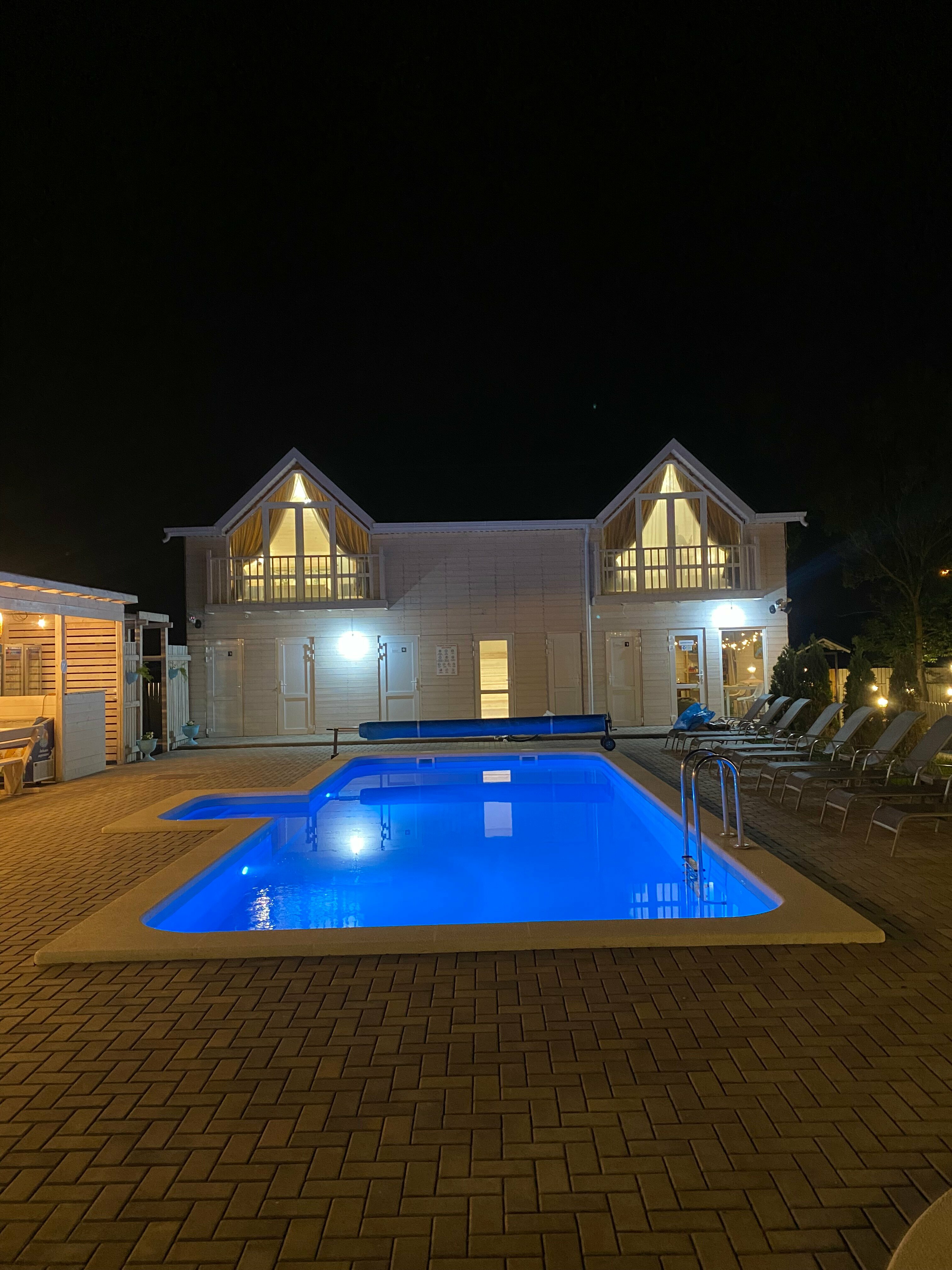 Двухместный номер с 1 кроватью и видом на бассейн