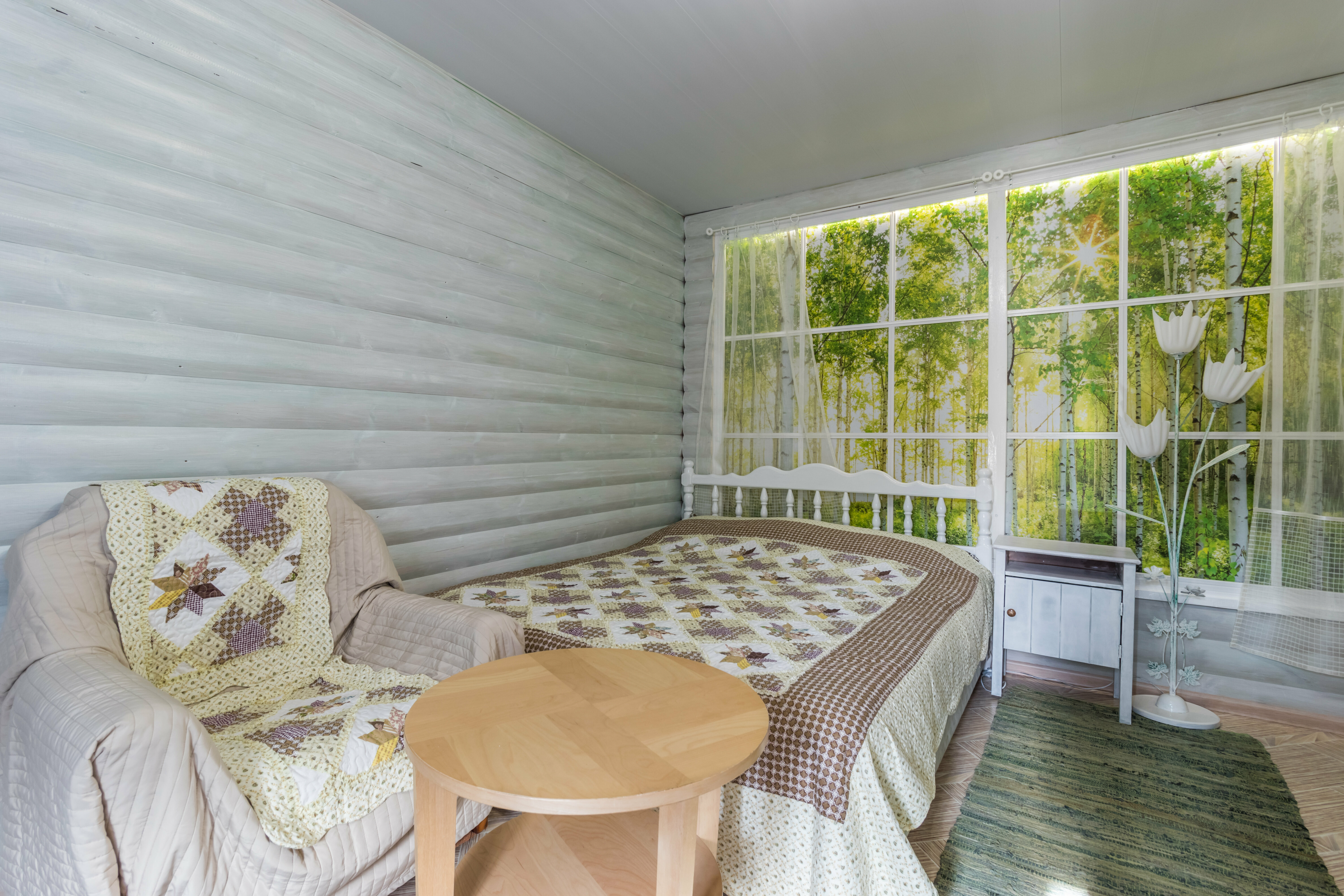 Трехместный номер с террасой