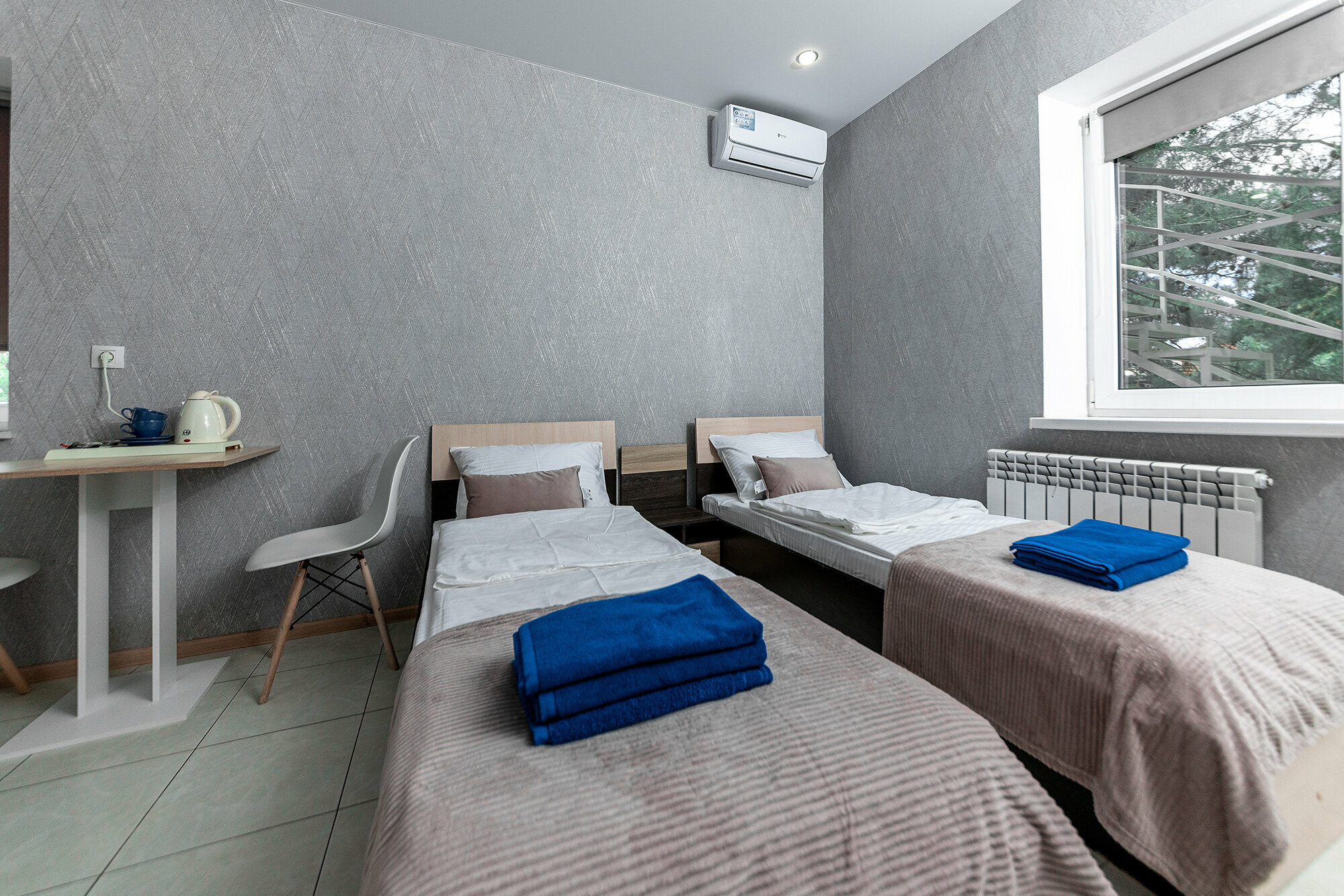 Двухместный Стандартный номер с двумя раздельными кроватями и санузлом