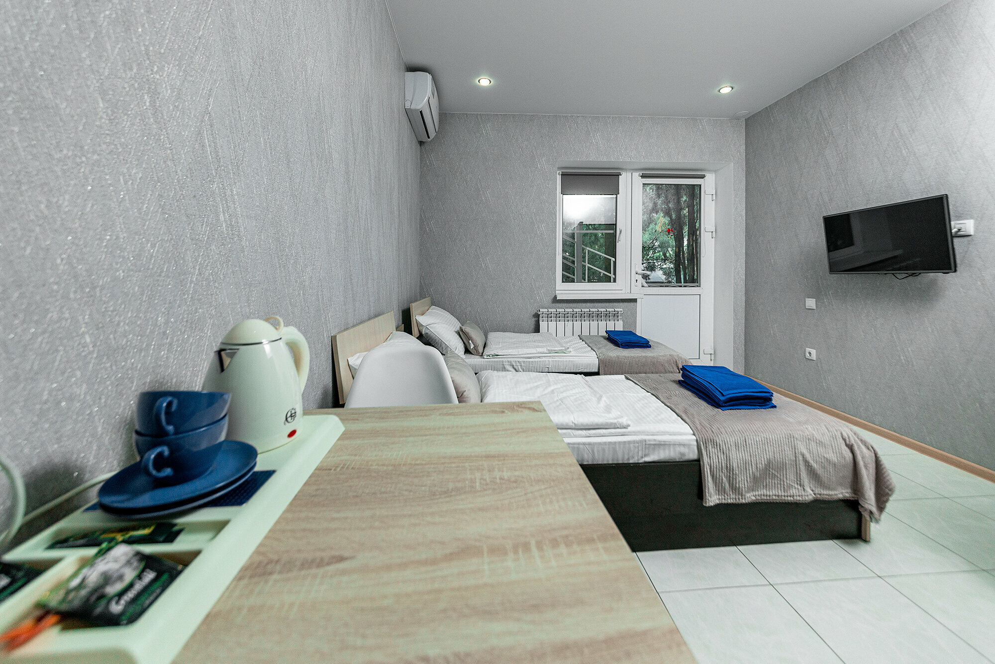 Двухместный Стандартный номер с двумя раздельными кроватями и санузлом