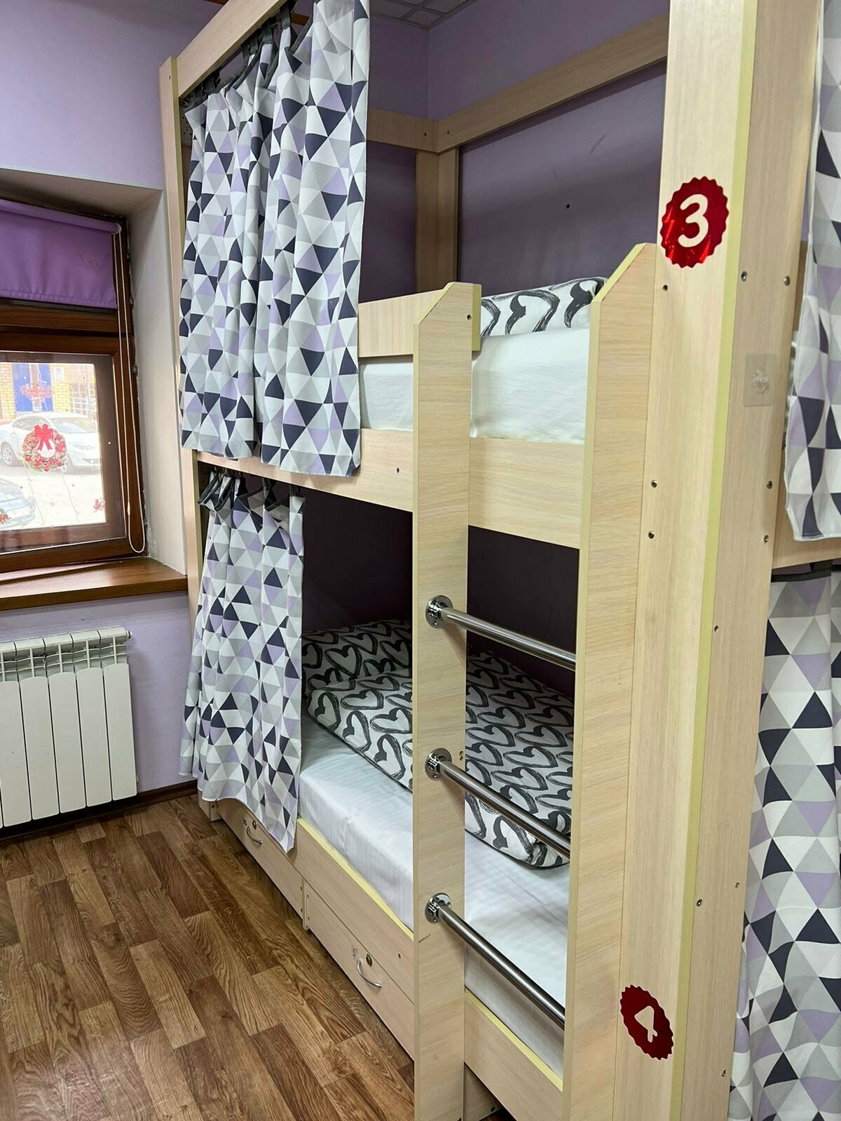 Общий 8-местный номер для мужчин