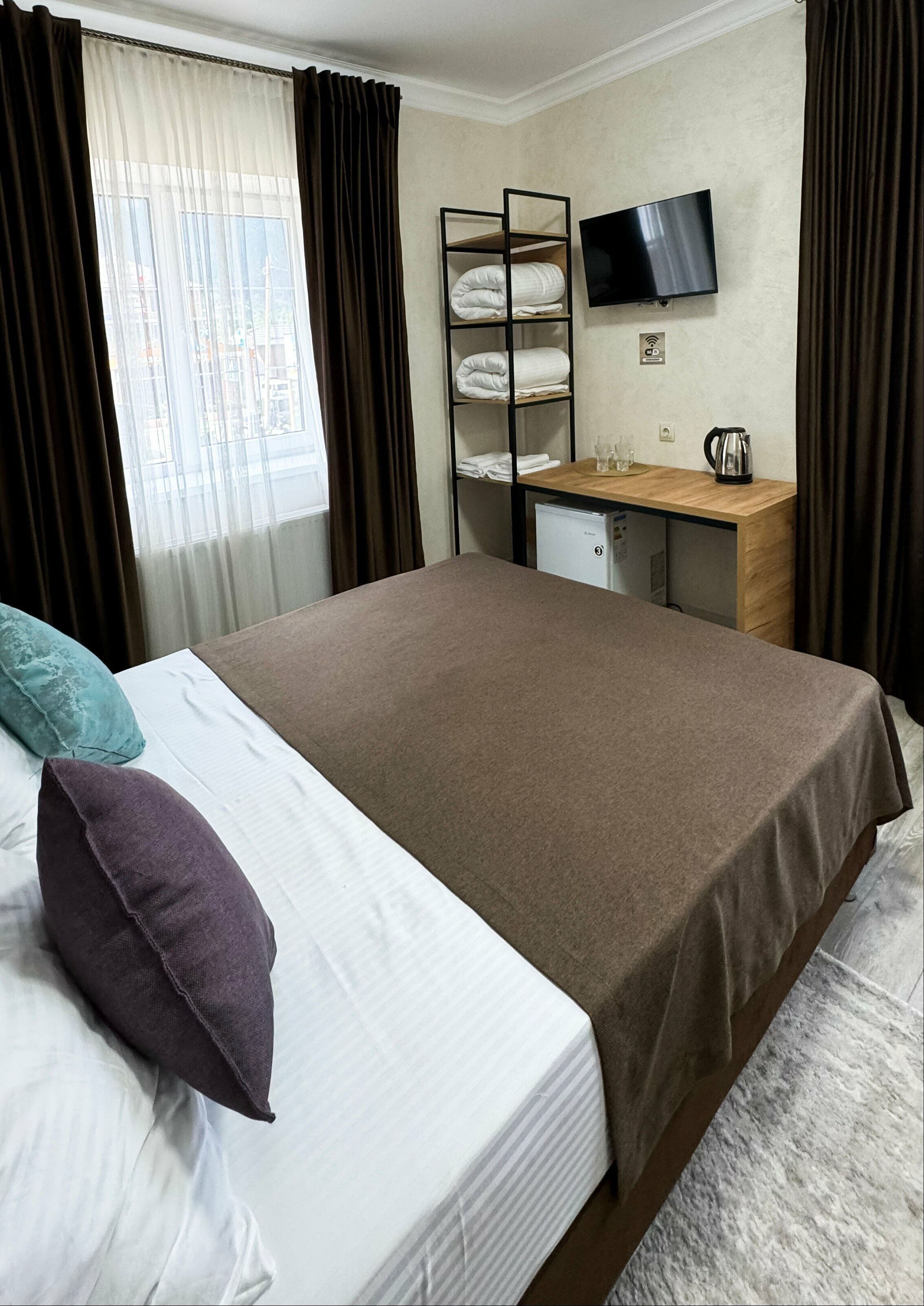 Двухместный номер с 1 кроватью и видом на горы