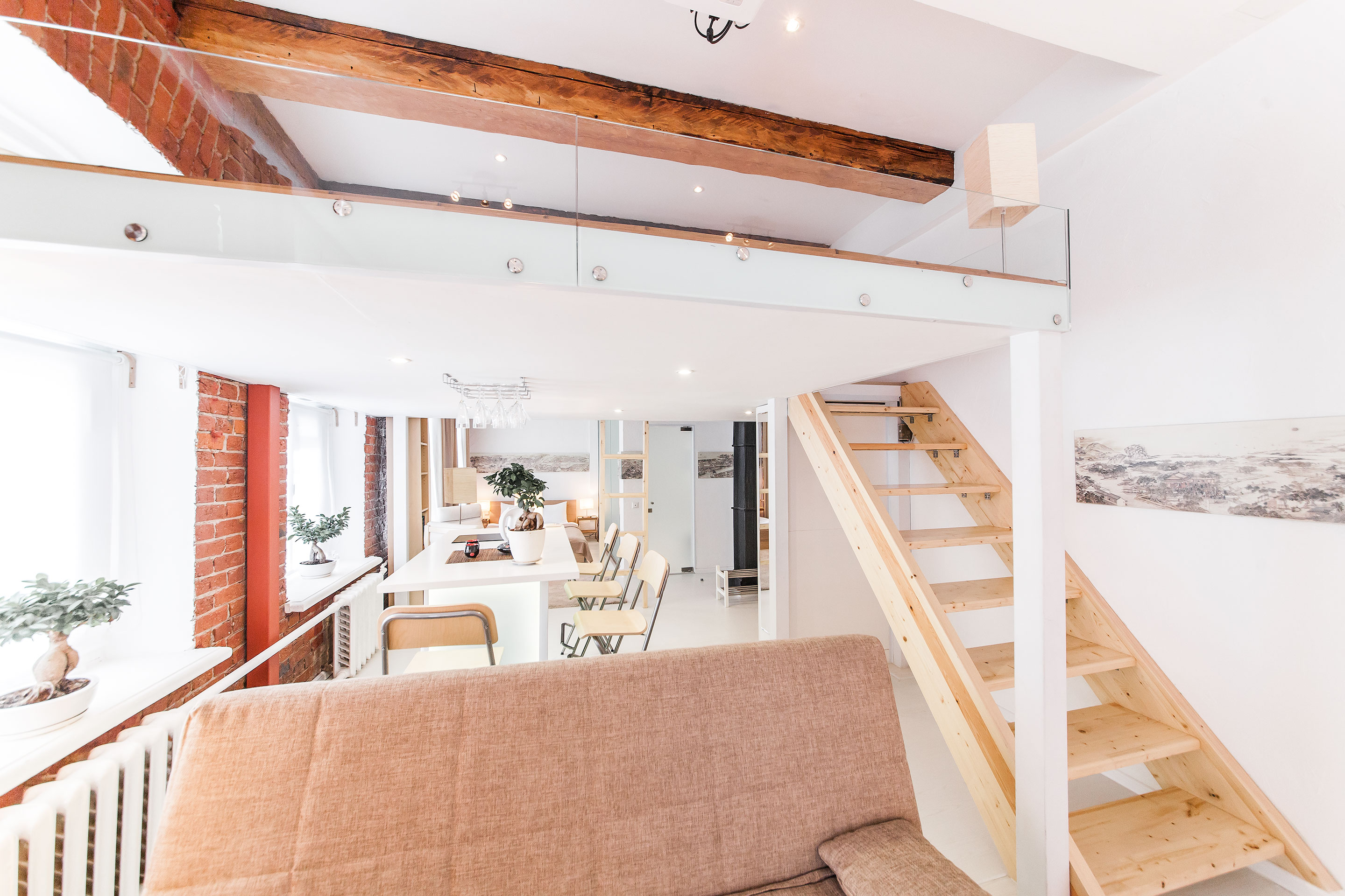 Двухуровневый номер-студия