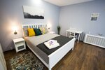 Номер стандарт эконом с 1 двуспальной кроватью в Sleep Inn