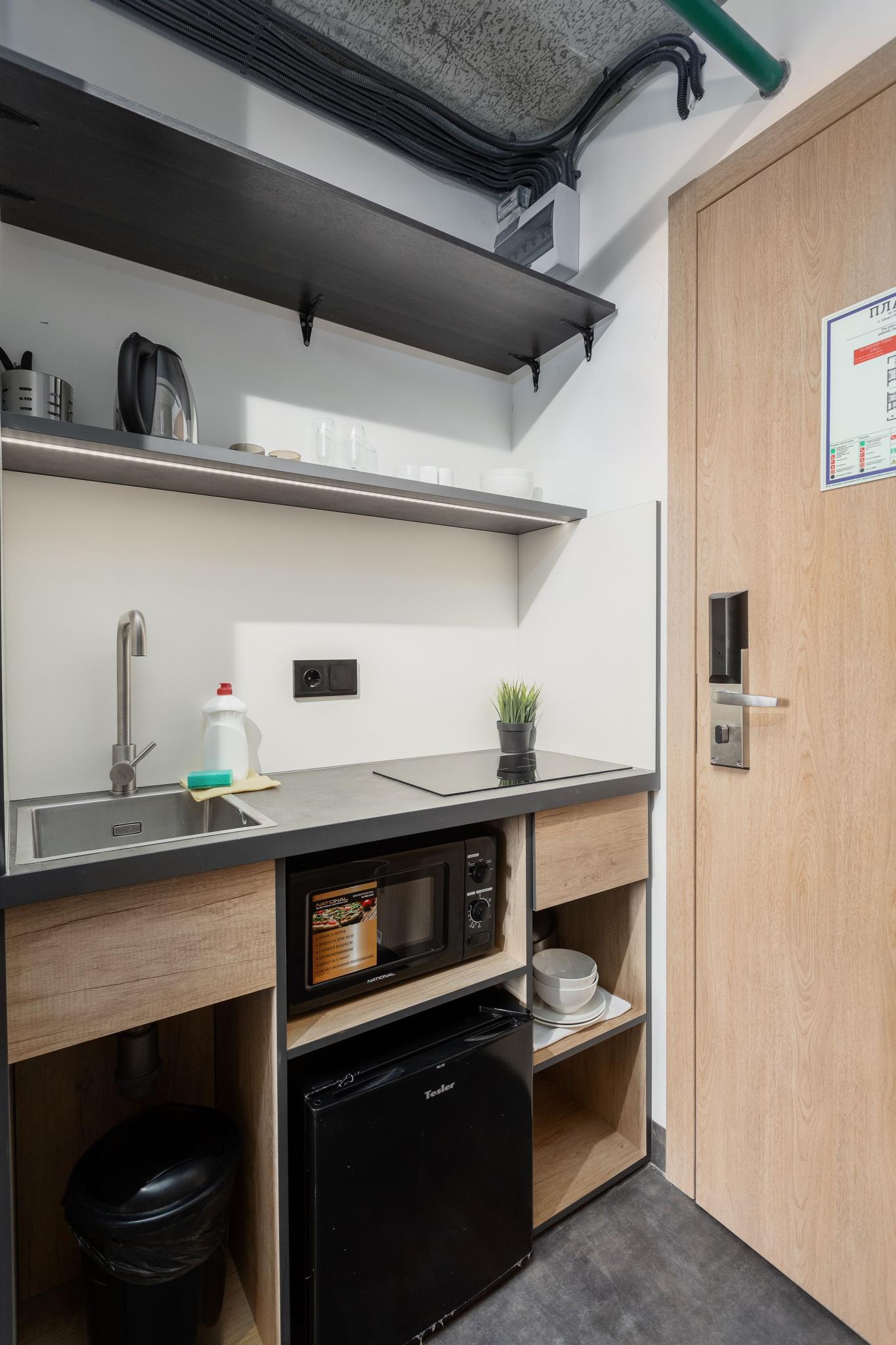 Апартаменты стандарт #1051 с 1 двуспальной кроватью