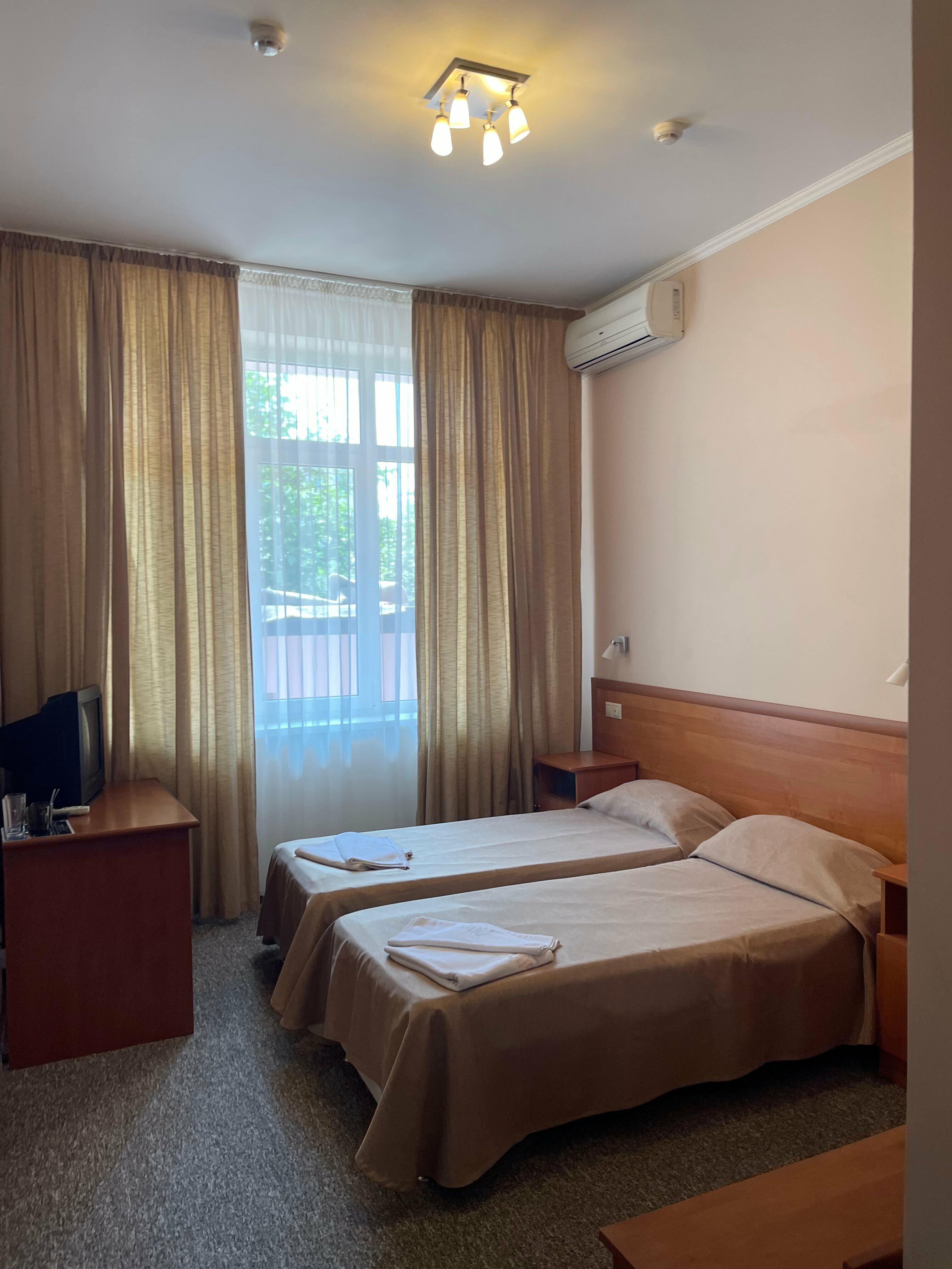 Двухместный с отдельными кроватями без балкона, 1 этаж