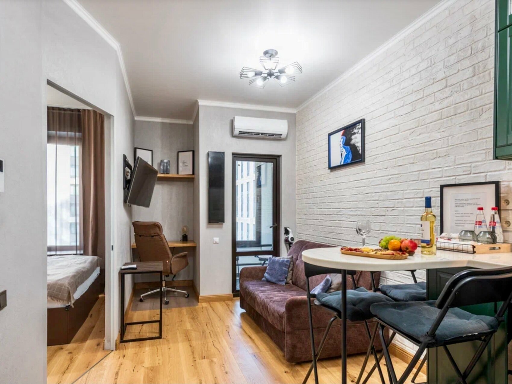 Апартаменты с 1 спальней