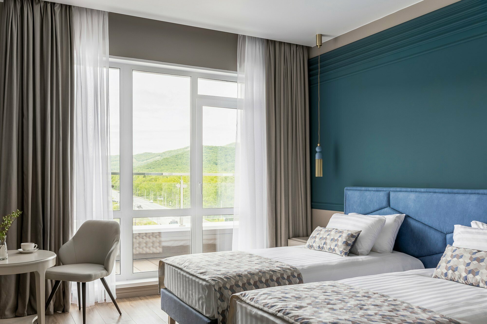 Двухместный номер с 2 отдельными кроватями и балконом