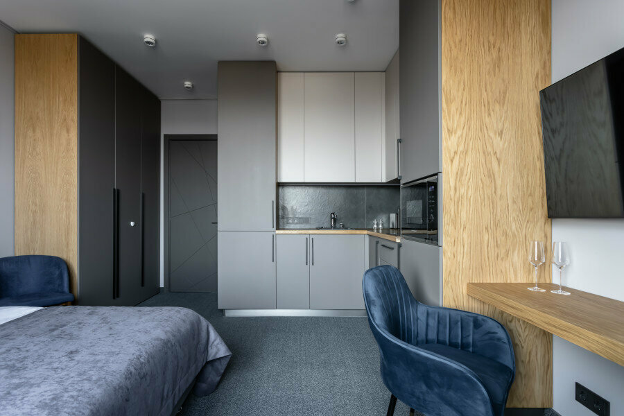 Двухместная студия Делюкс  с панорамным видом на Парк Победы