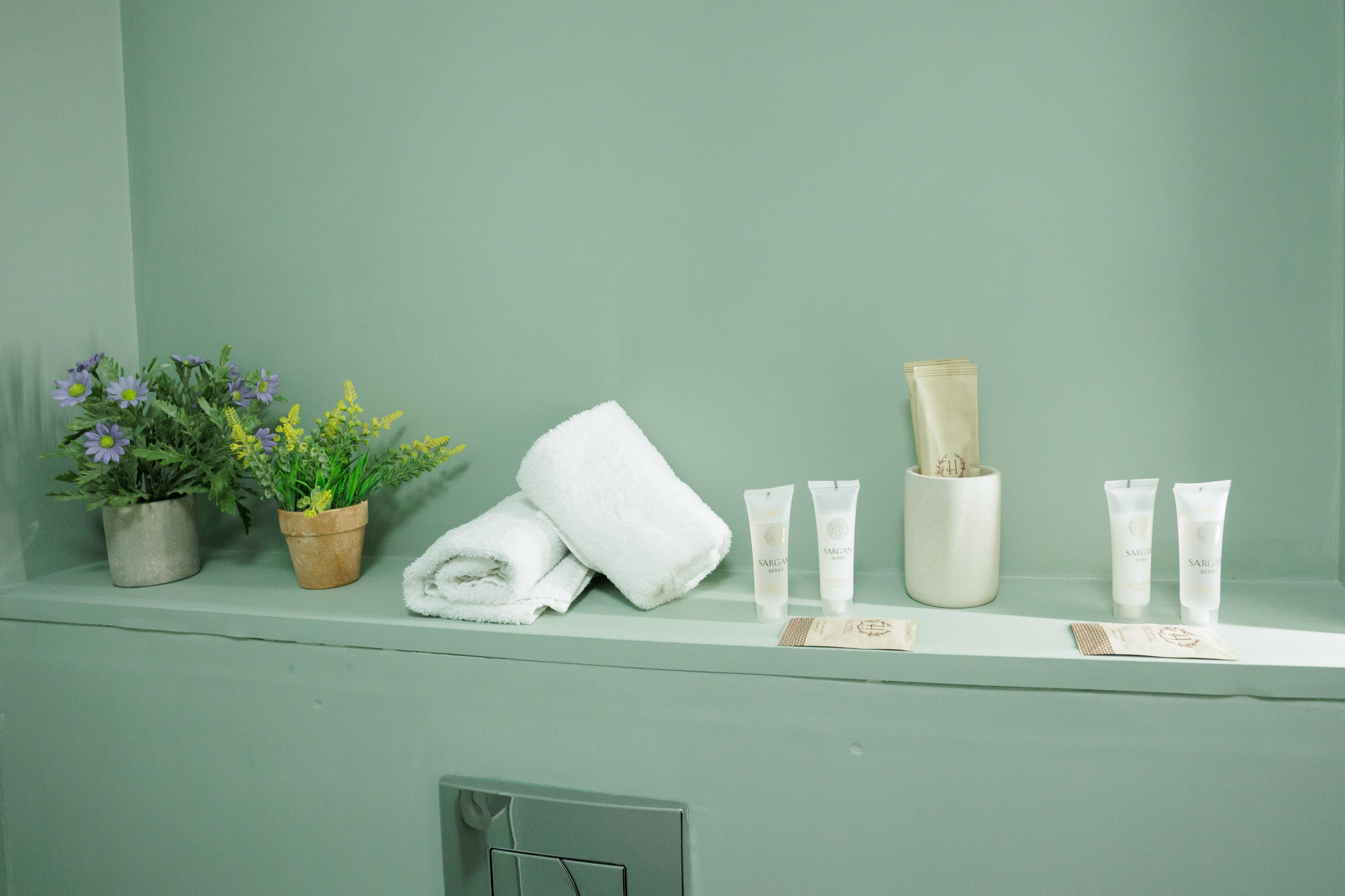 Двухместный номер с двухспальной кроватью и диваном