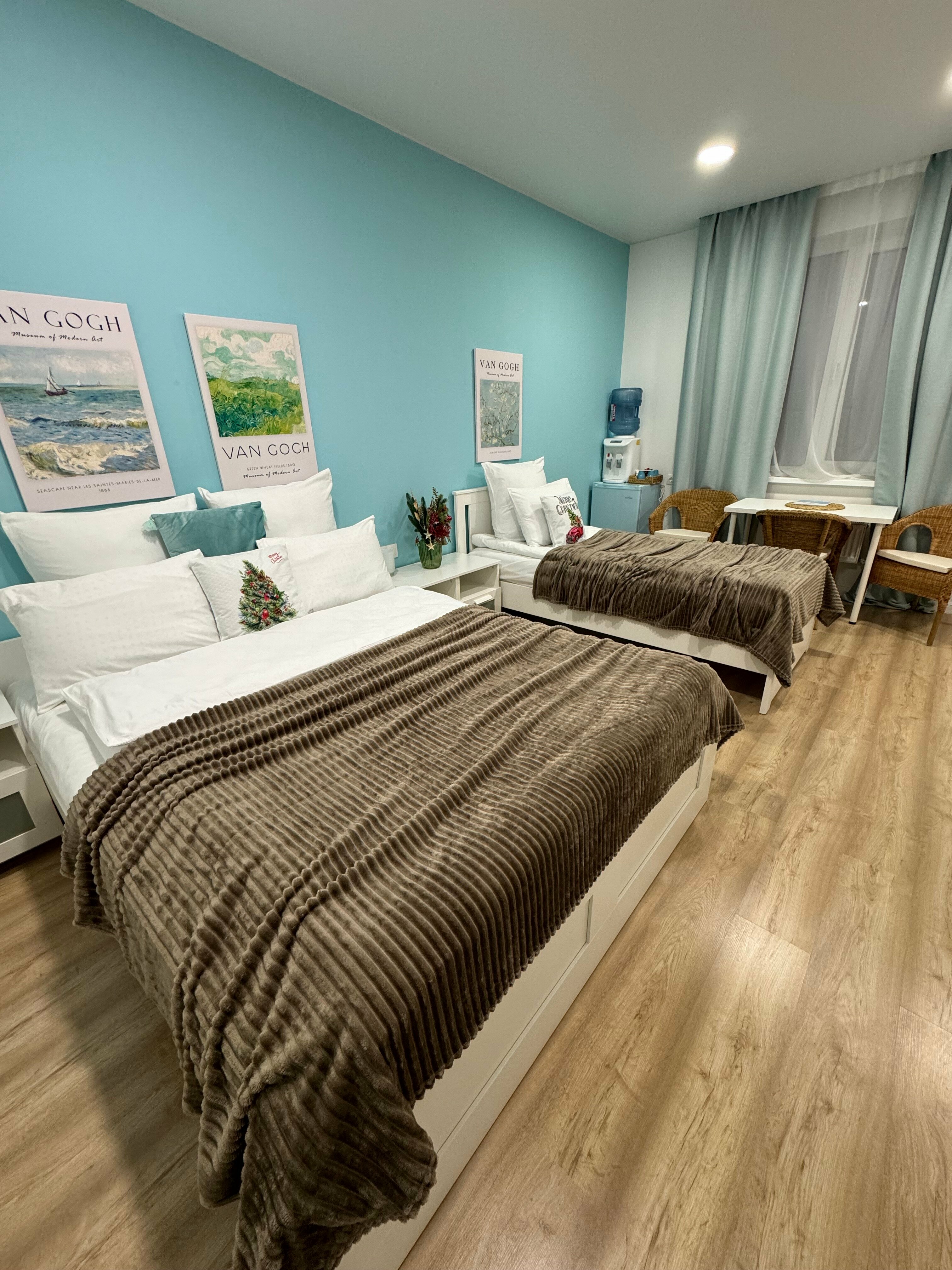 Трехместный номер с видом на сад