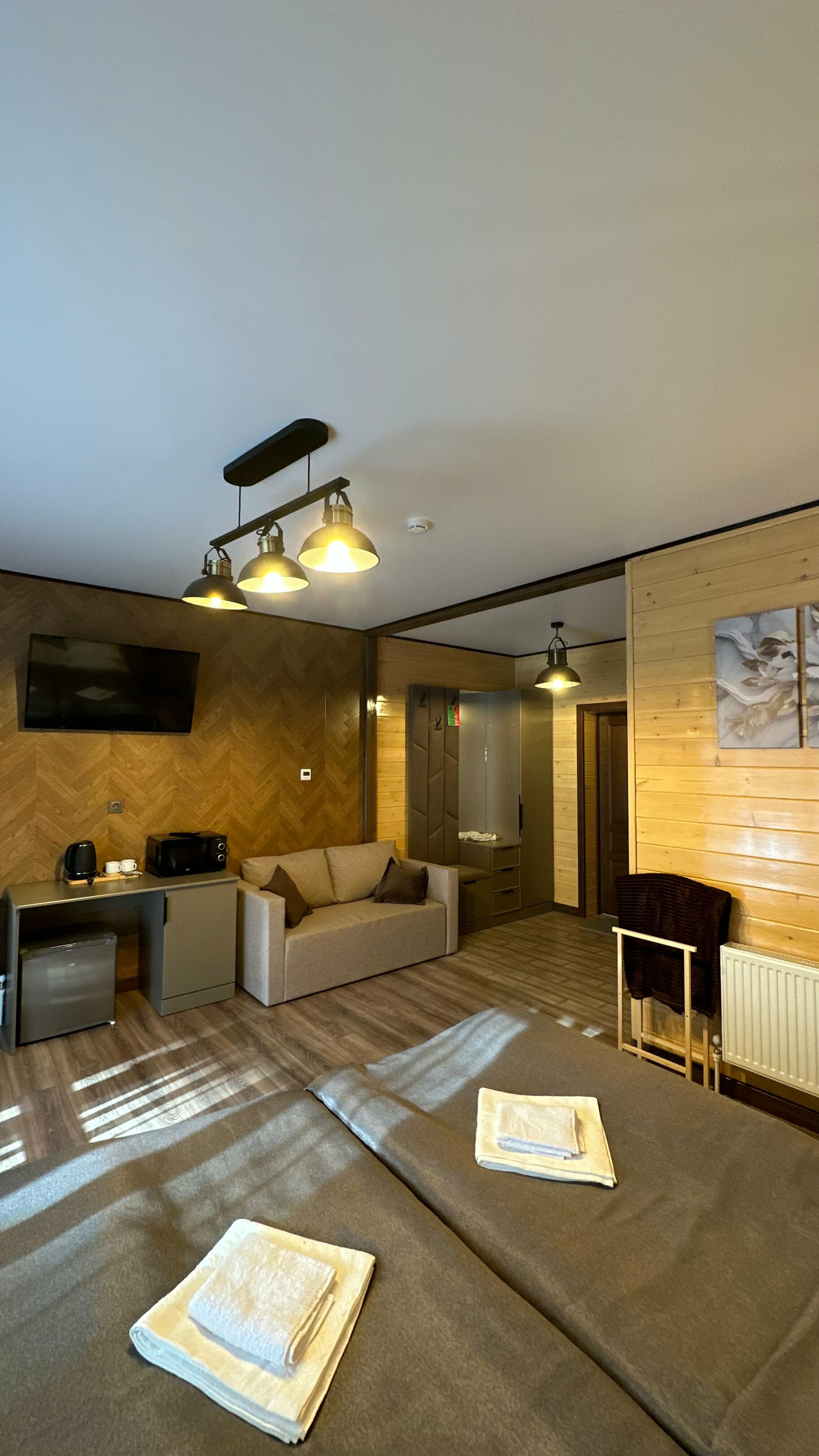 Двухместный номер с 1 кроватью и балконом