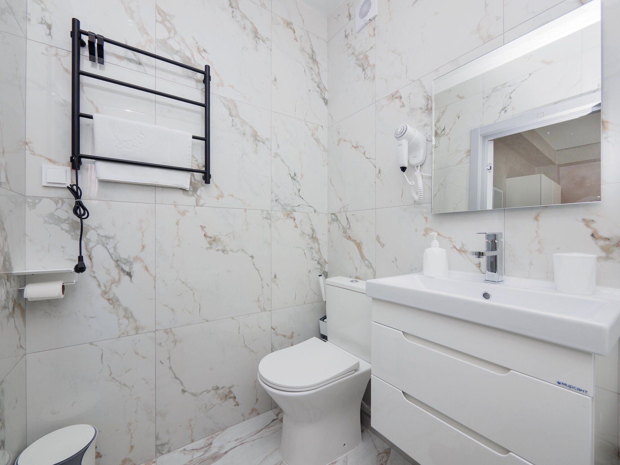 Двухместный номер с 1 кроватью и балконом