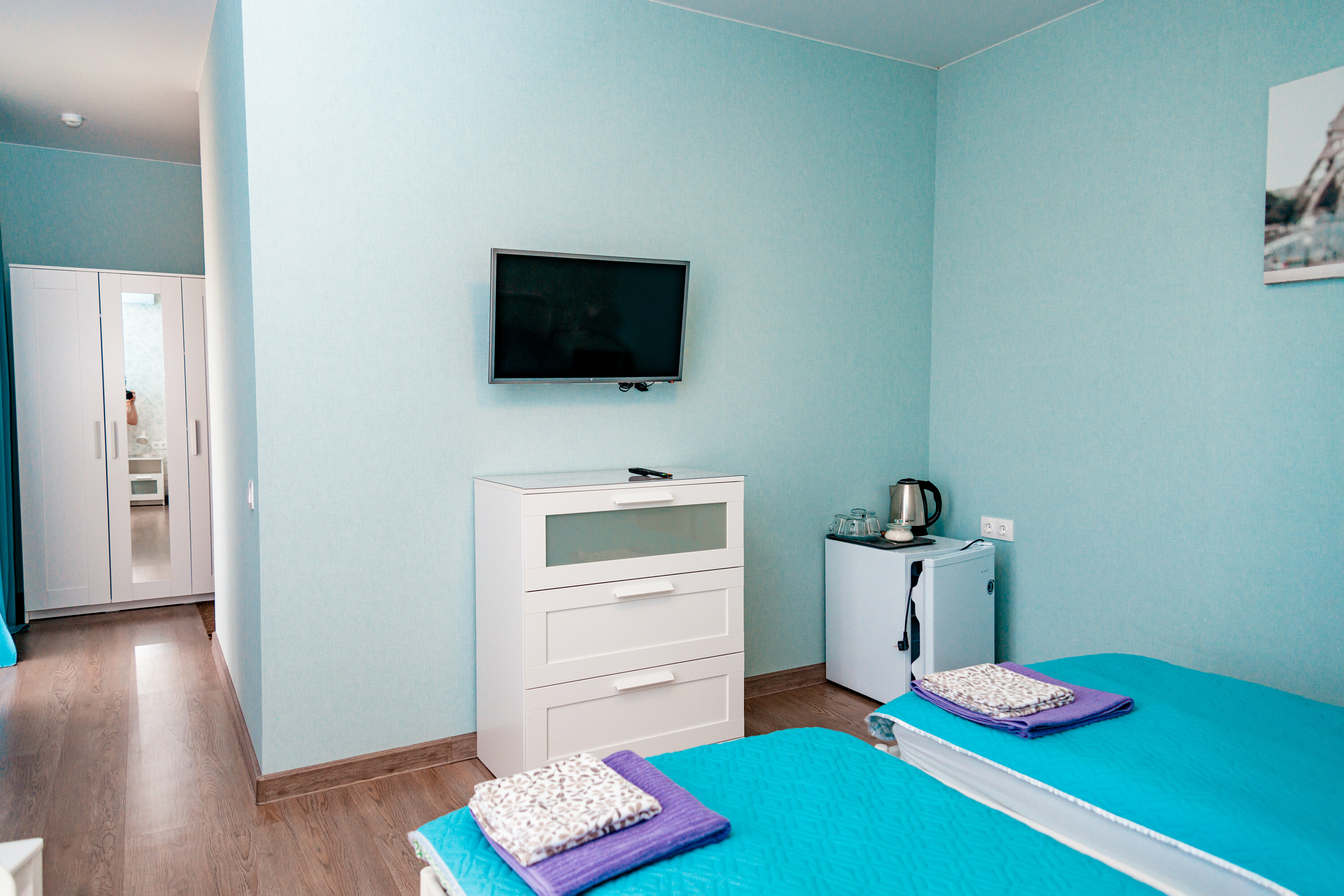 Двухместный номер с 2 отдельными кроватями и балконом