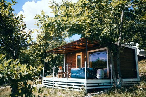 Скандинавский домик с горячим джакузи (доп. услуга)