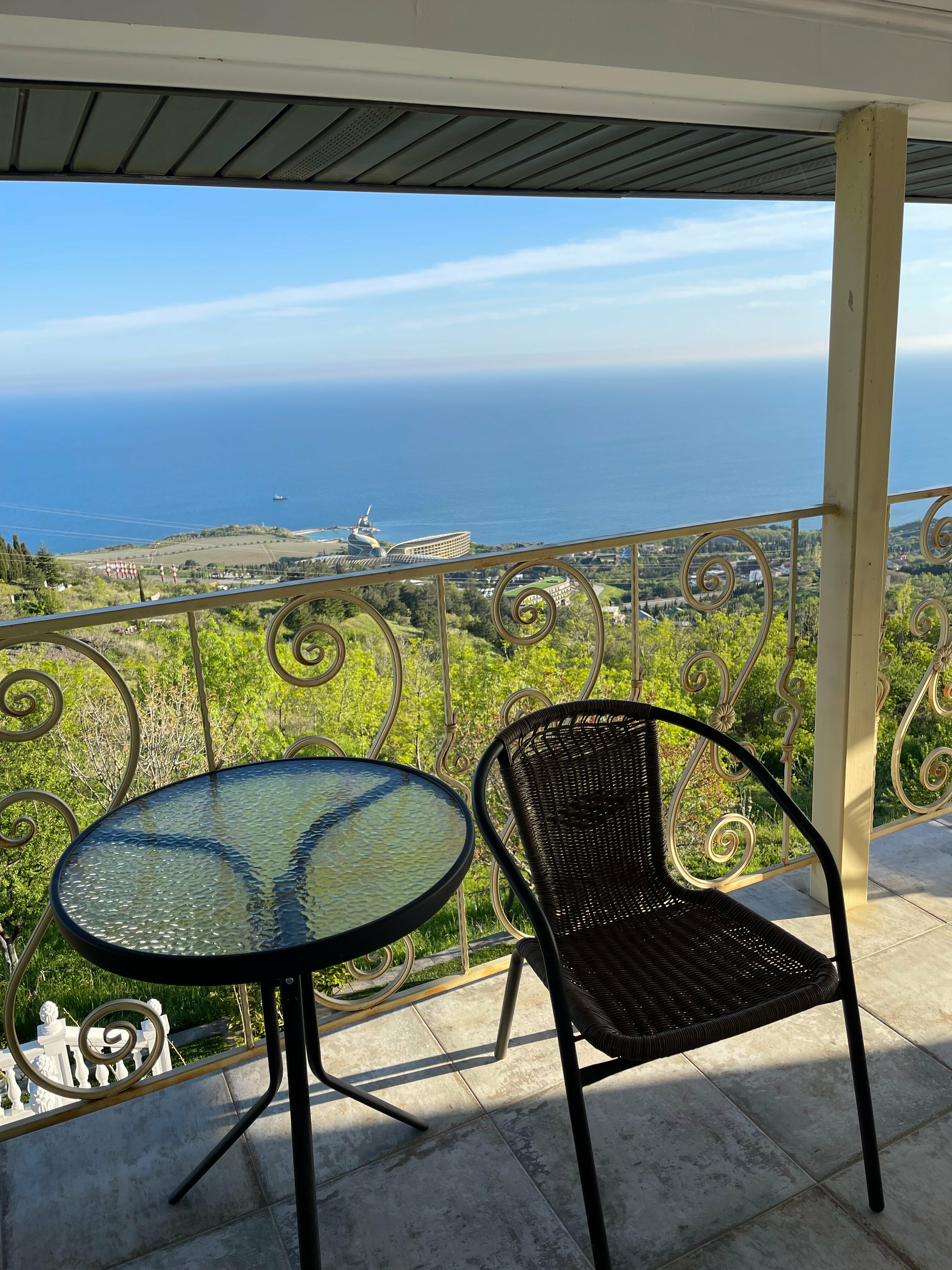 Двухместный номер Делюкс с 1 кроватью и балконом, вид на море