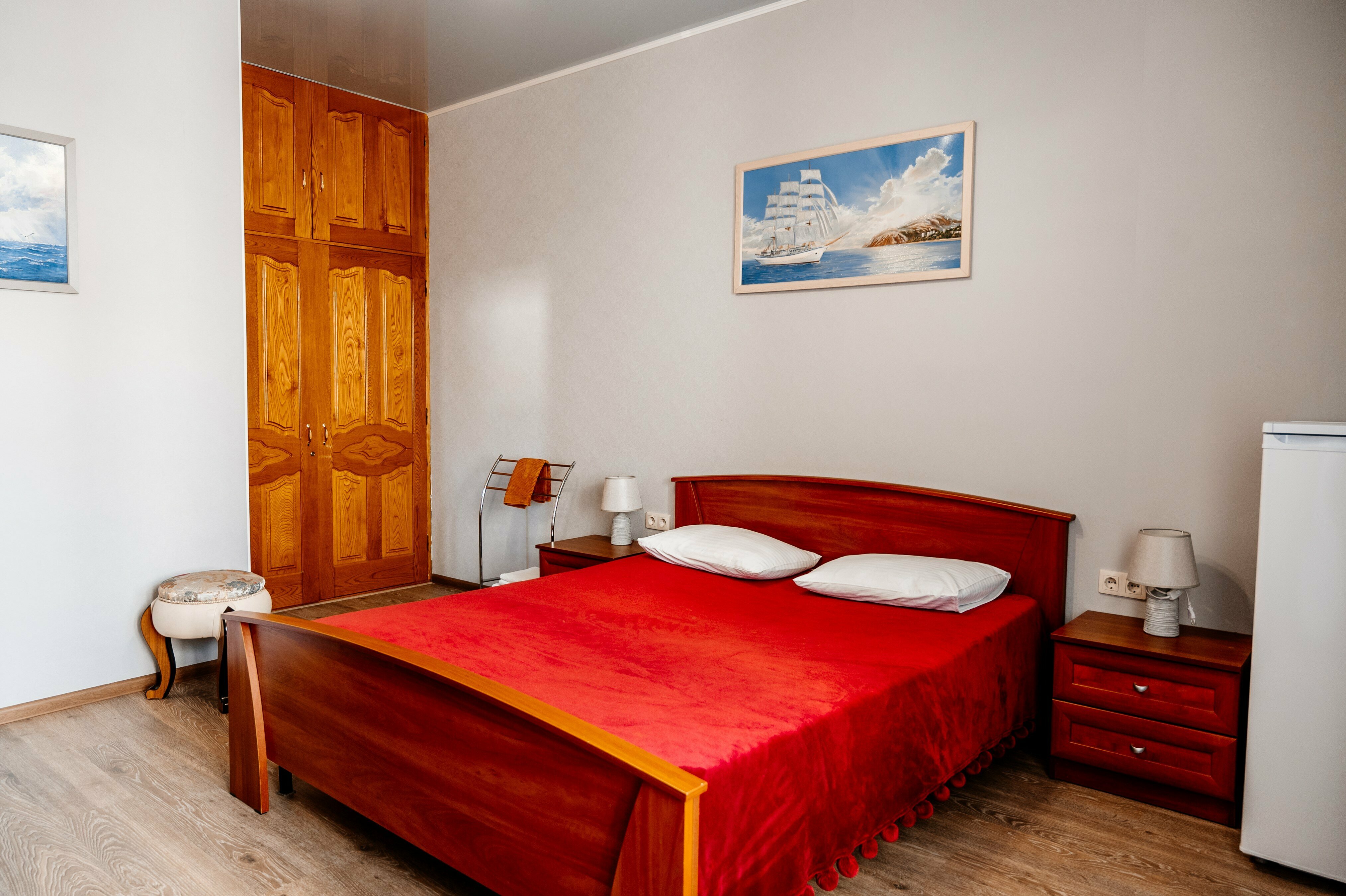 Двухместный номер с 1 кроватью и балконом