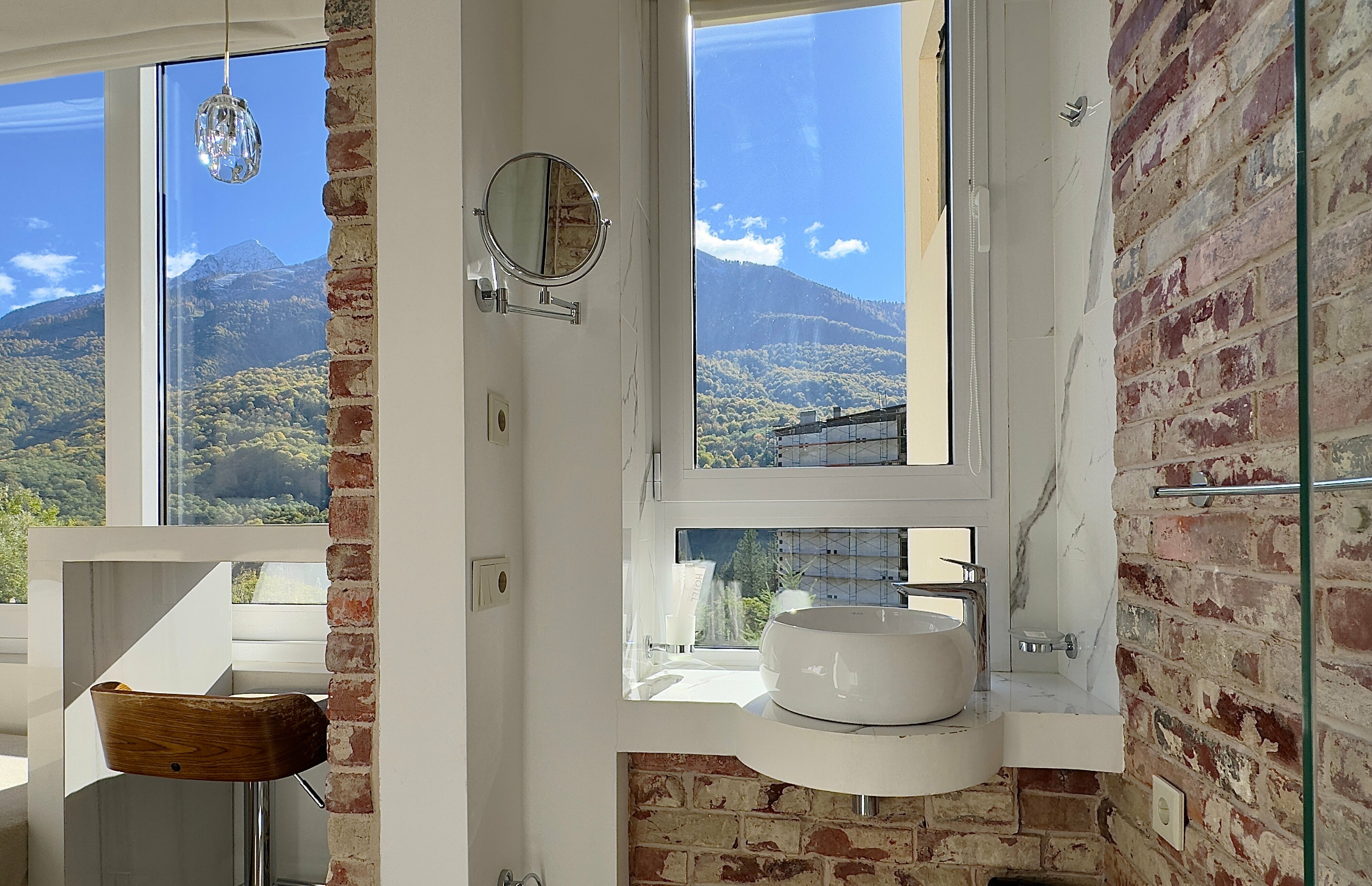 Двухместный номер с 1 кроватью и видом на горы