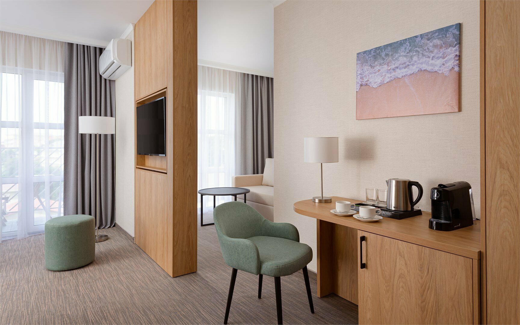 Дюна Супериор с 2 односпальными кроватями (номер для гостей с ограниченными возможностями)