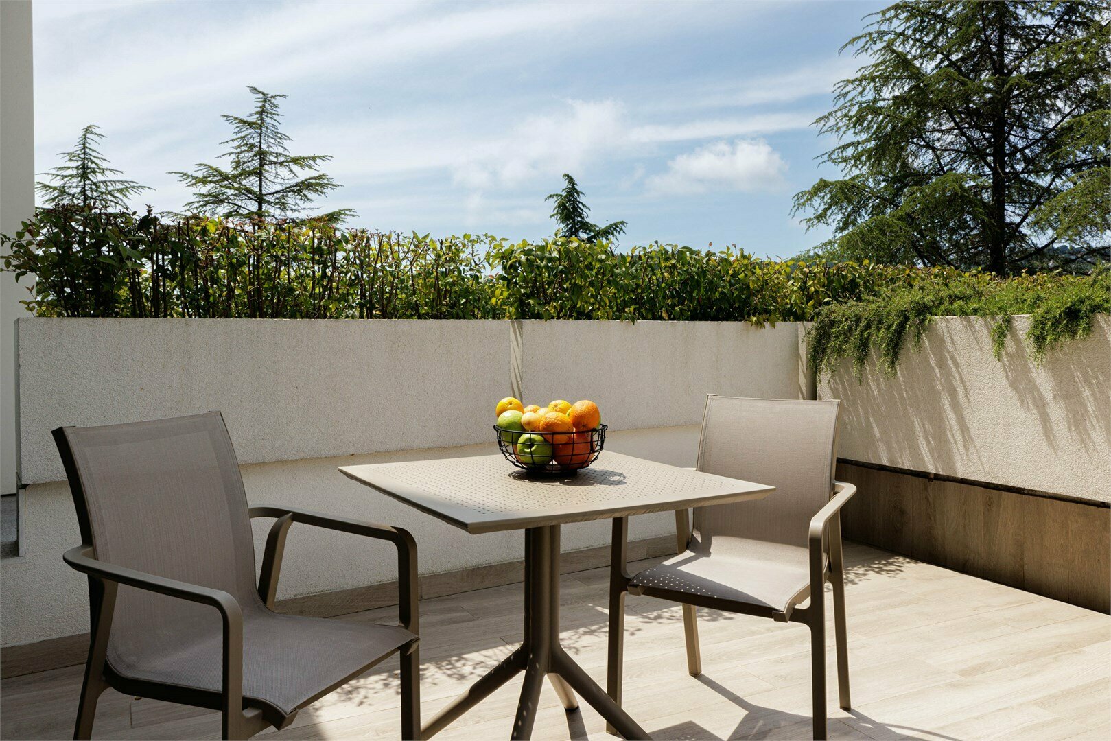 Студия с террасой и видом на парк