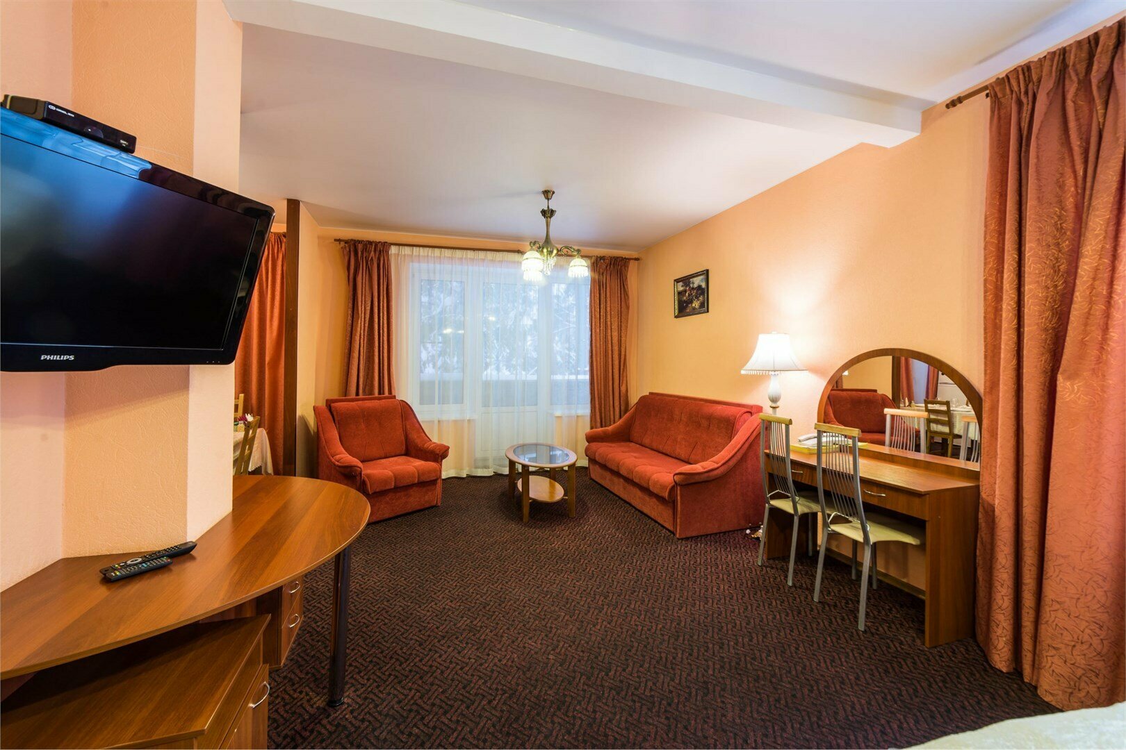 Двухкомнатные апартаменты с кухней