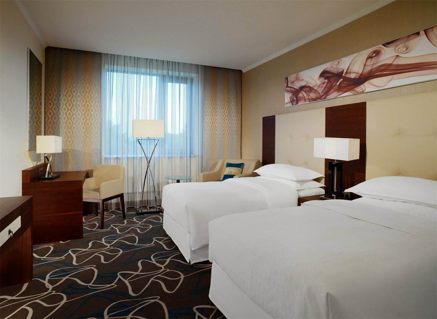 Классический номер с двумя кроватями Queen Size (120 см Х 200 см)