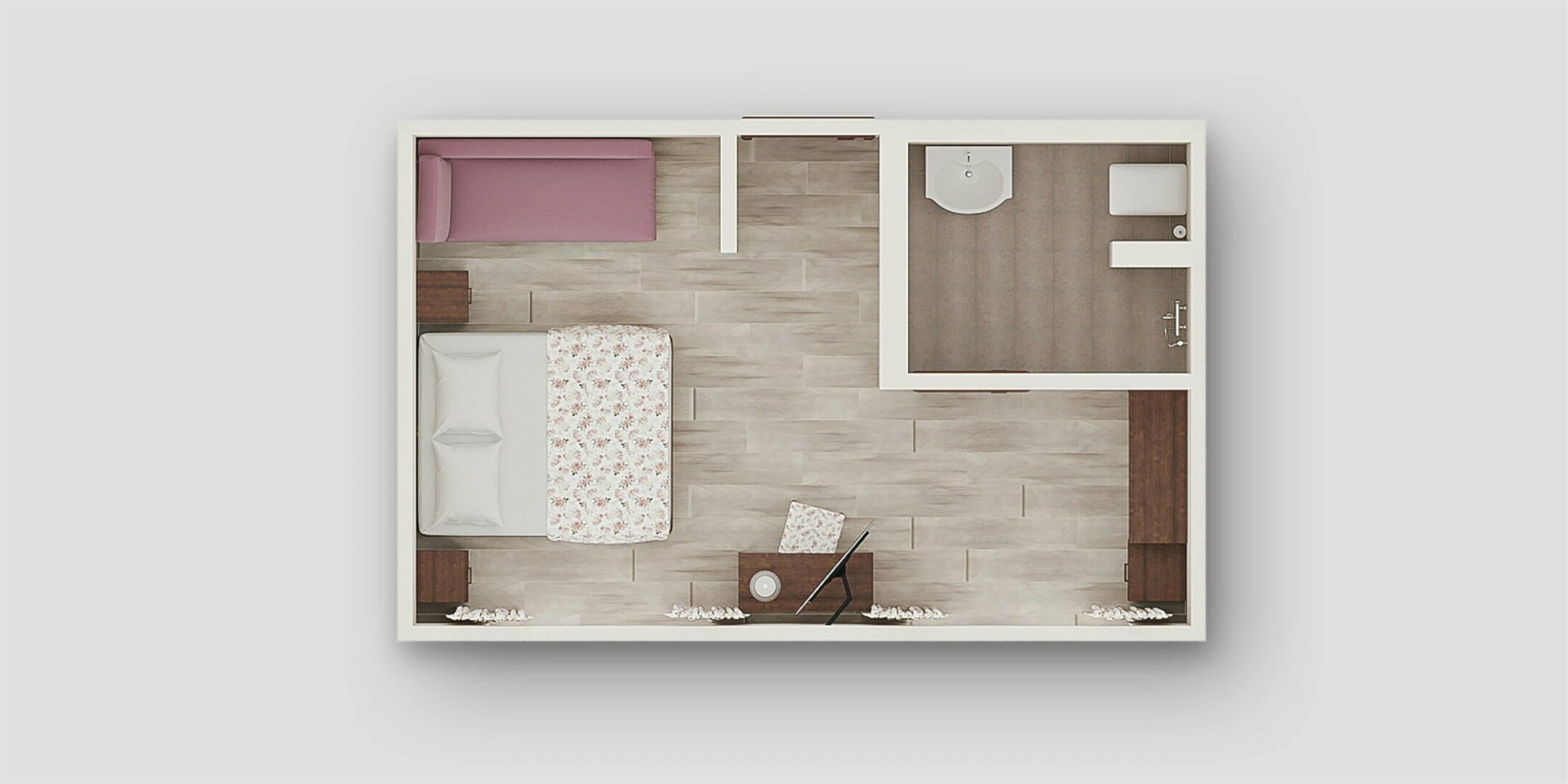 Standart promo 2-местный 1-комнатный .