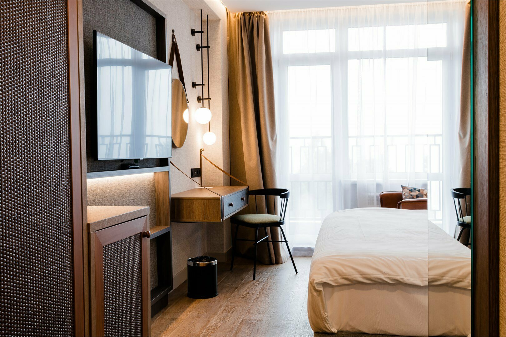 Двухместный номер Делюкс с 1 кроватью и балконом