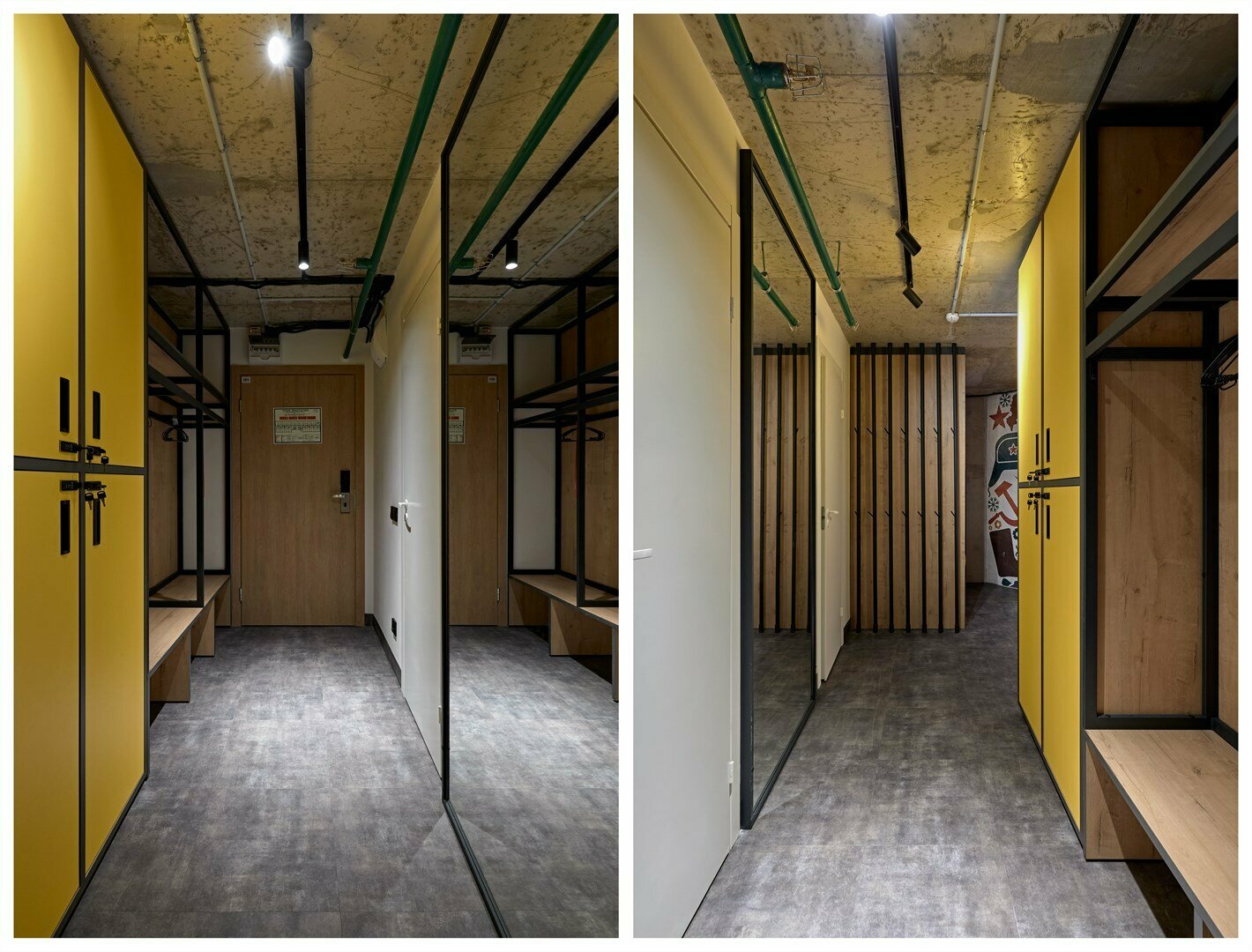 Односпальная кровать в общем номере