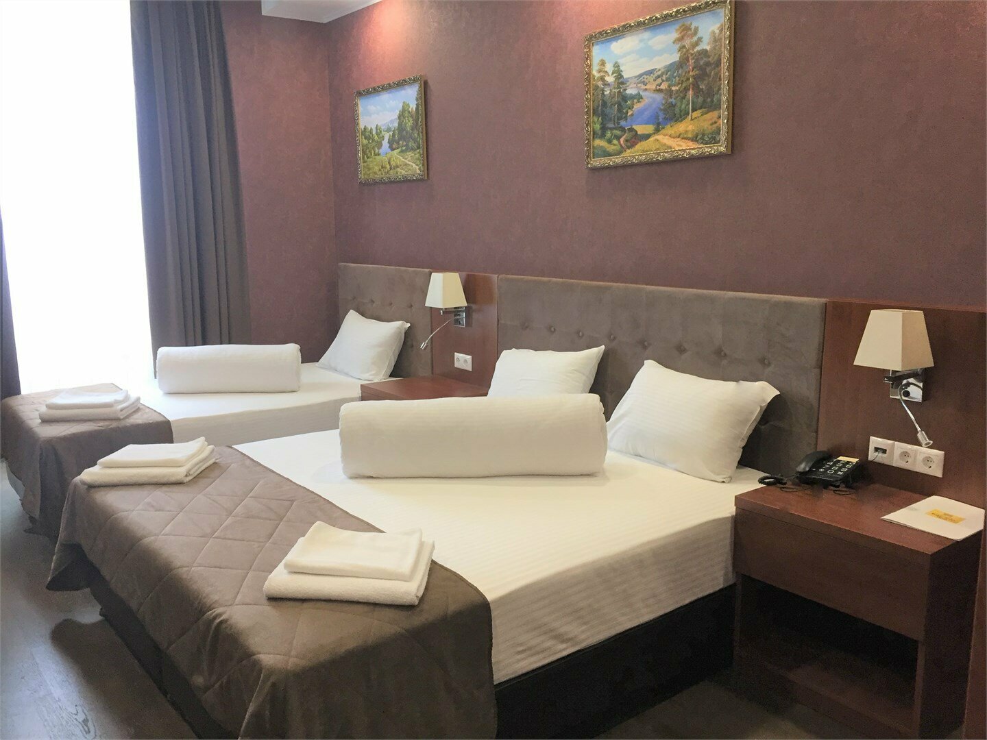 Стандартный 3 местный с видом на двор