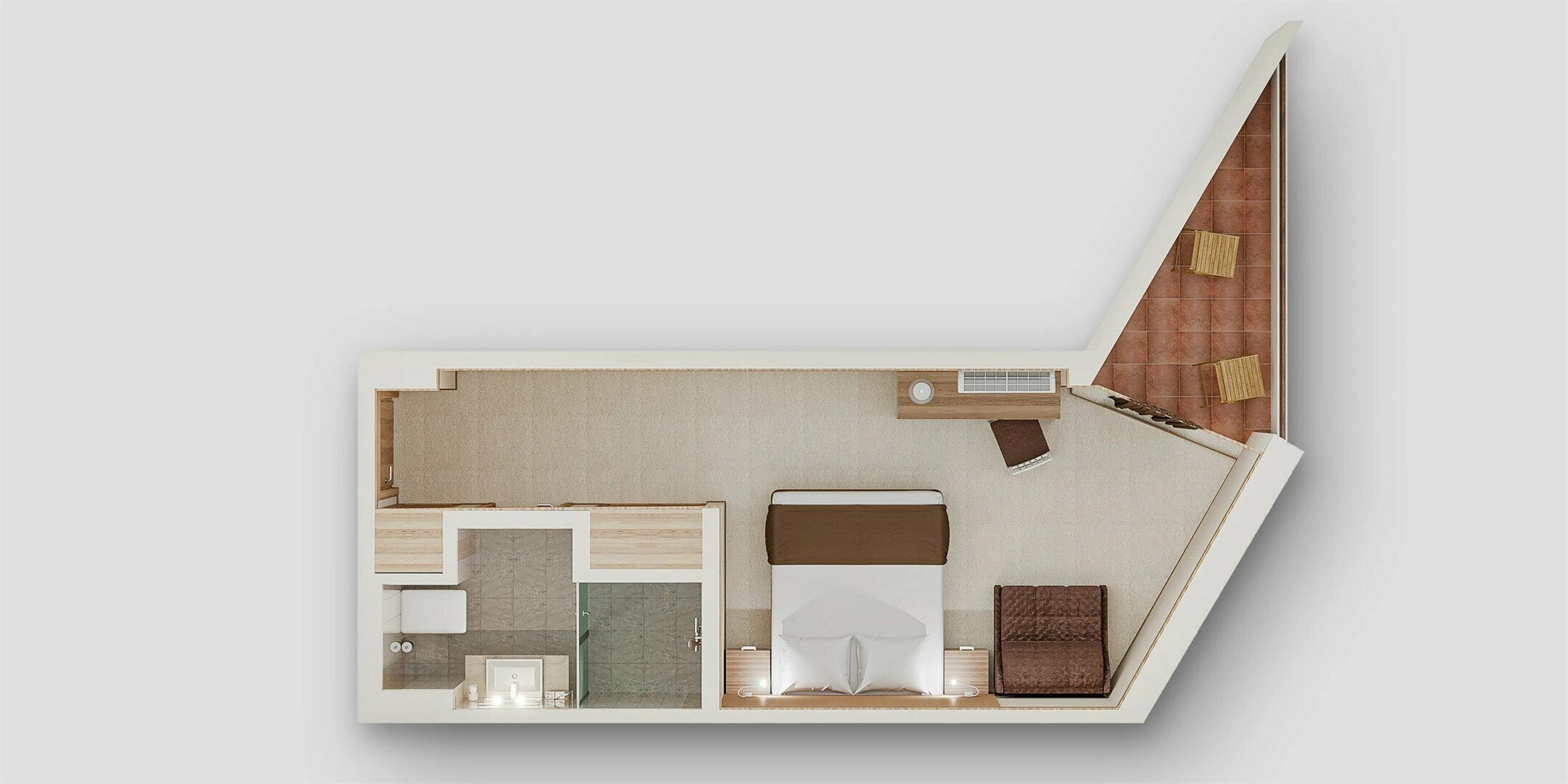 Standart promo 2-местный 1-комнатный